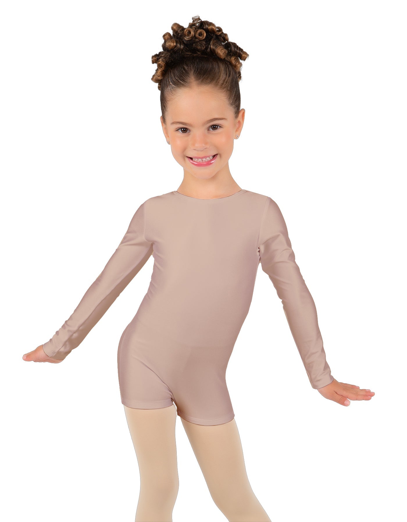 Solid Lycra Long Sleeve Biketard