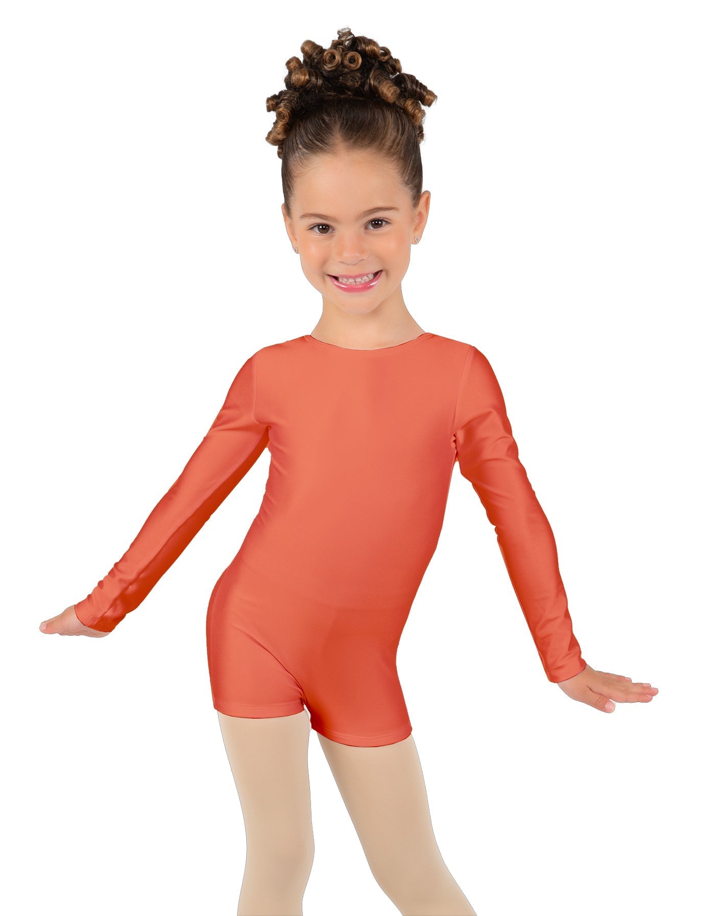 Solid Lycra Long Sleeve Biketard
