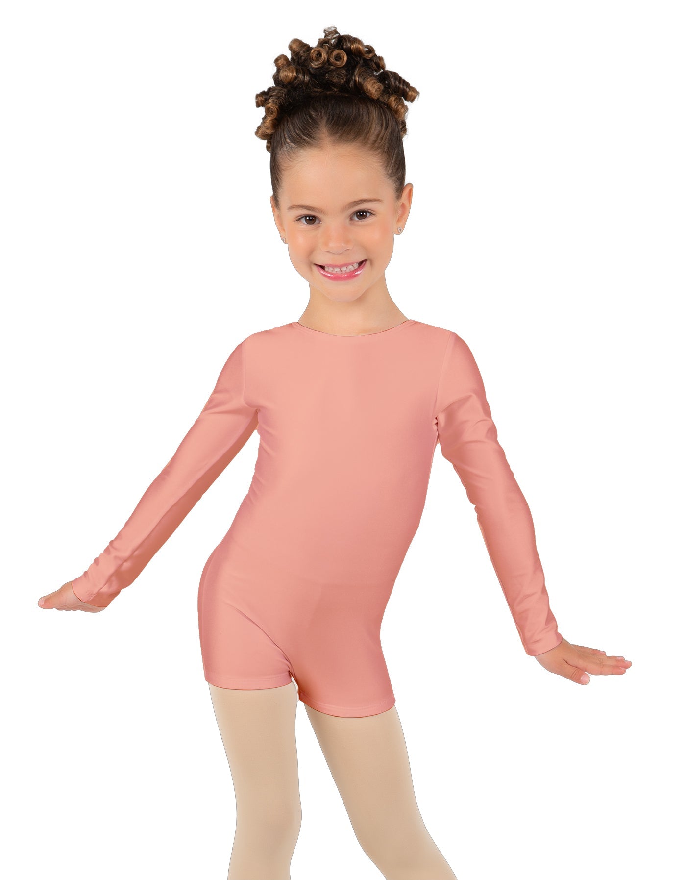 Solid Lycra Long Sleeve Biketard
