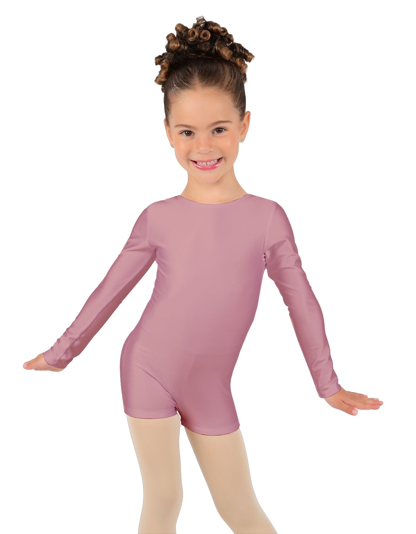 Solid Lycra Long Sleeve Biketard