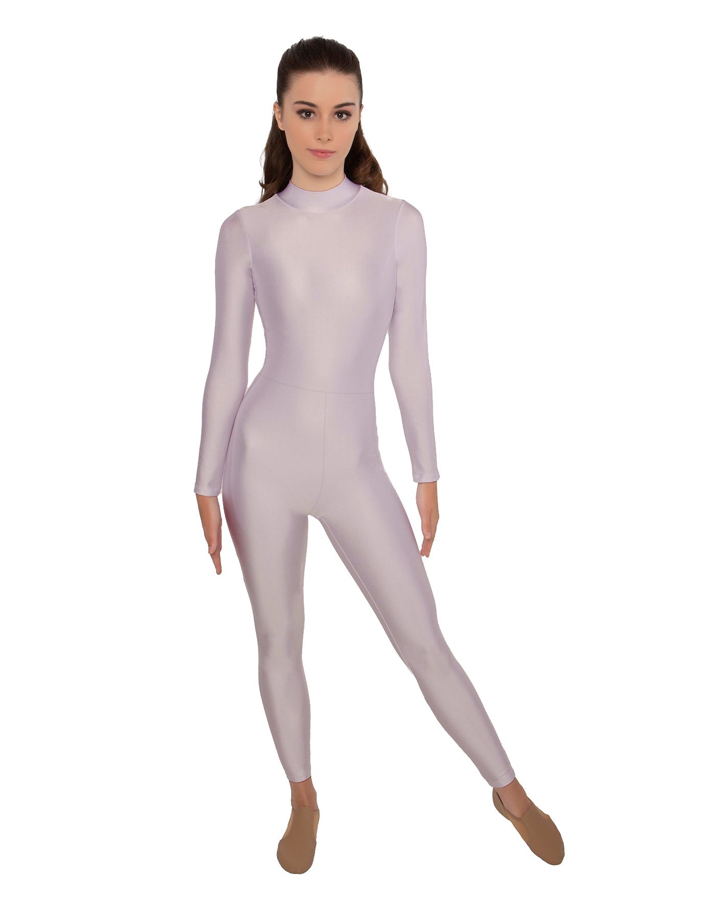 Solid Lycra LS Keyhole Back Unitard