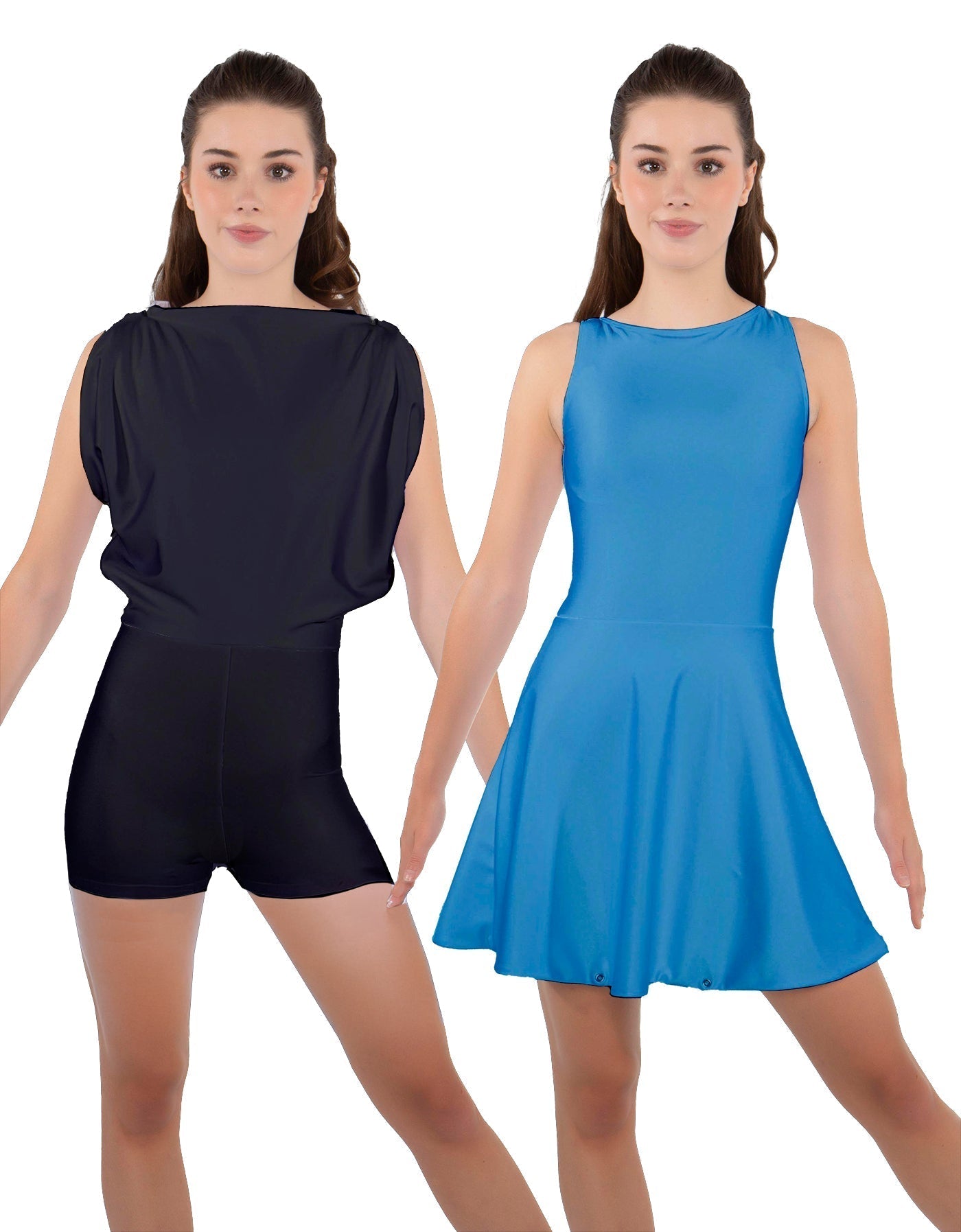 Solid Lycra Convertible Tank Dress