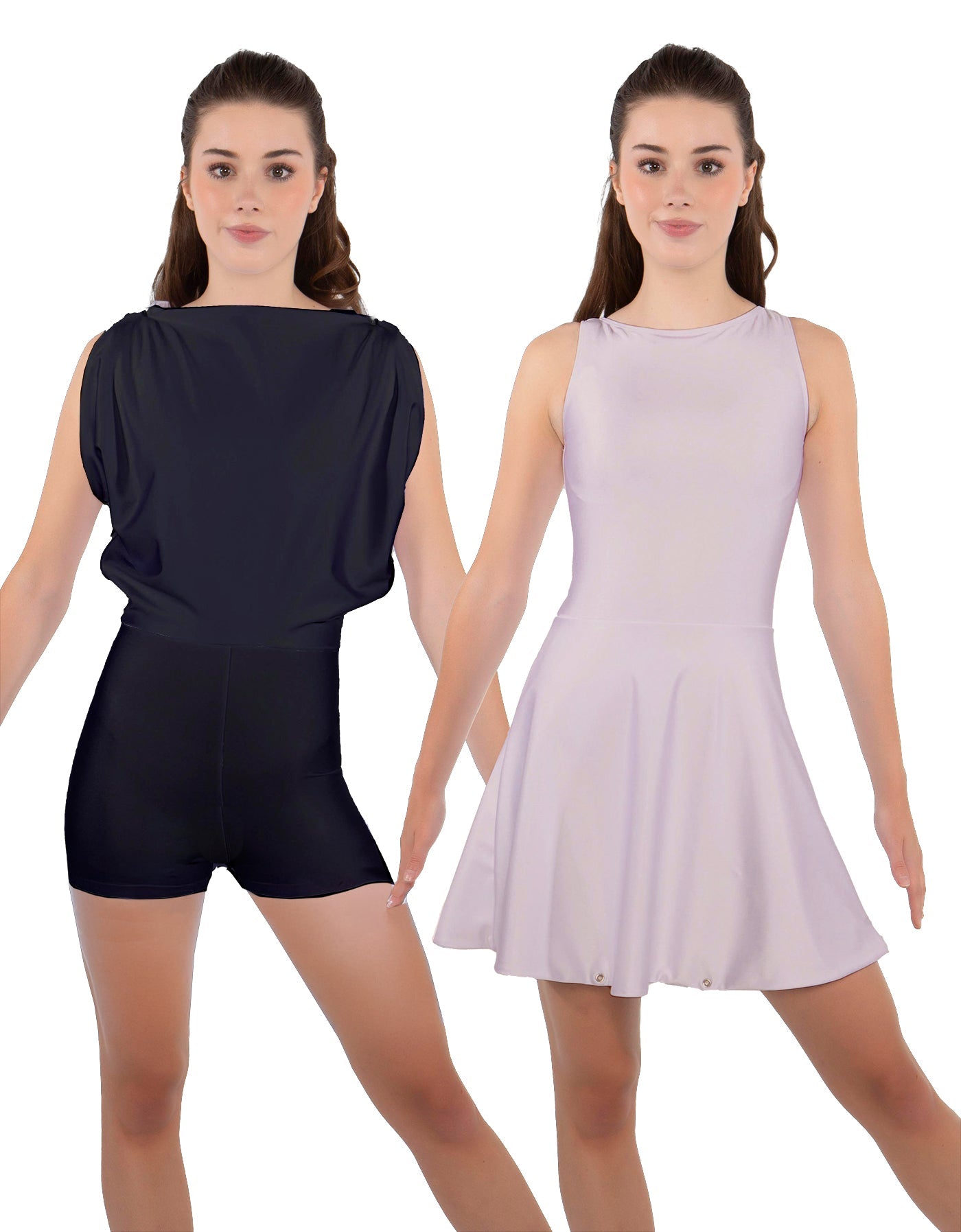 Solid Lycra Convertible Tank Dress