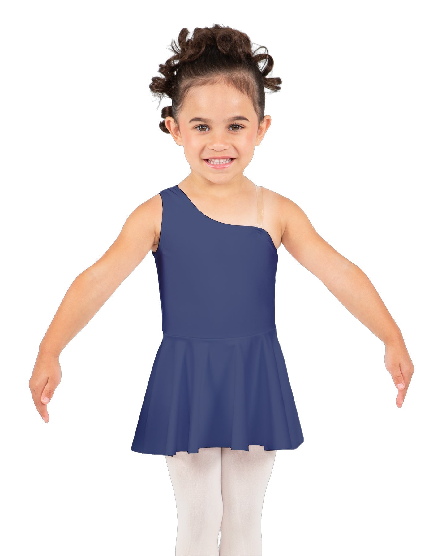Solid Lycra One Shoulder Dress