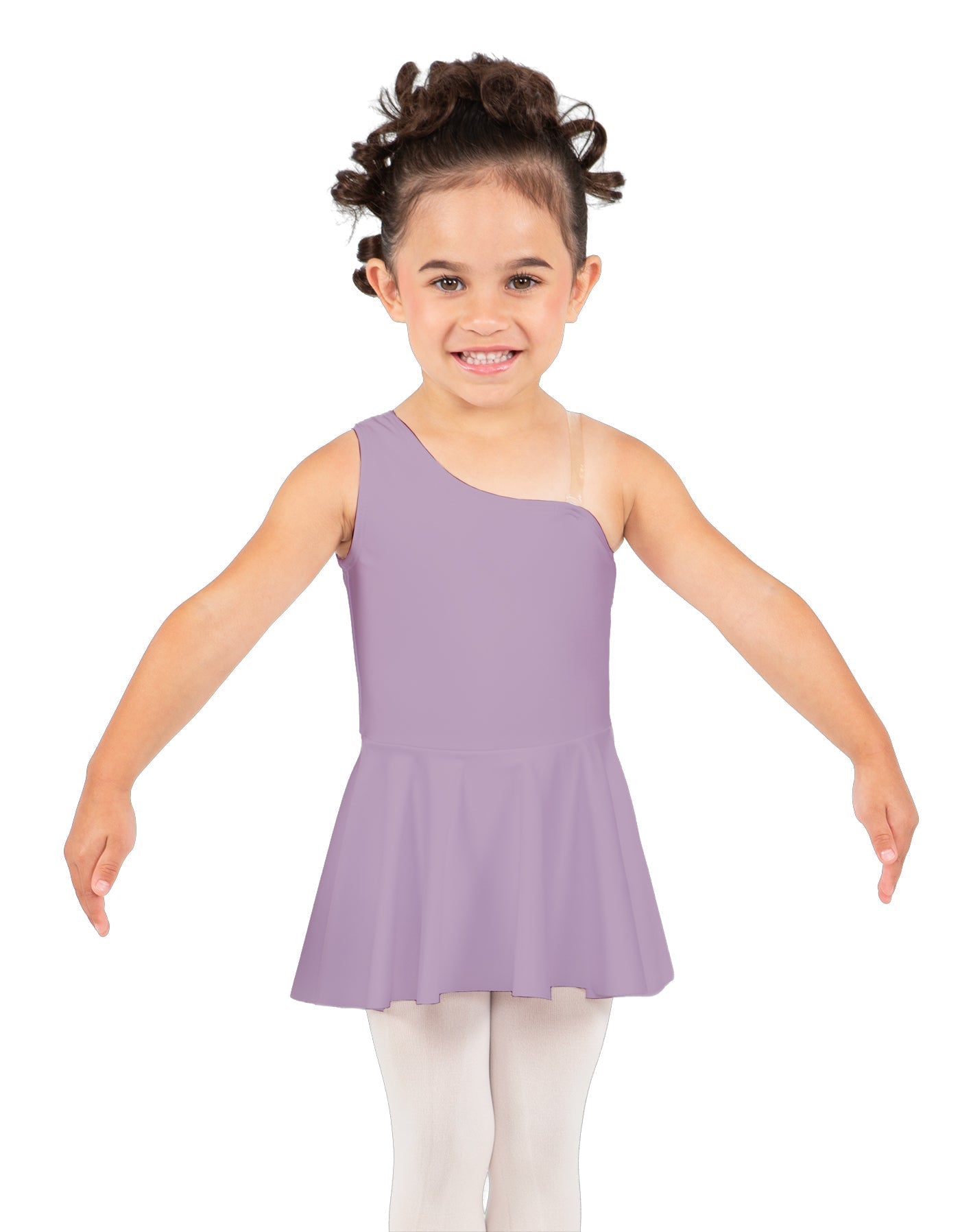 Solid Lycra One Shoulder Dress