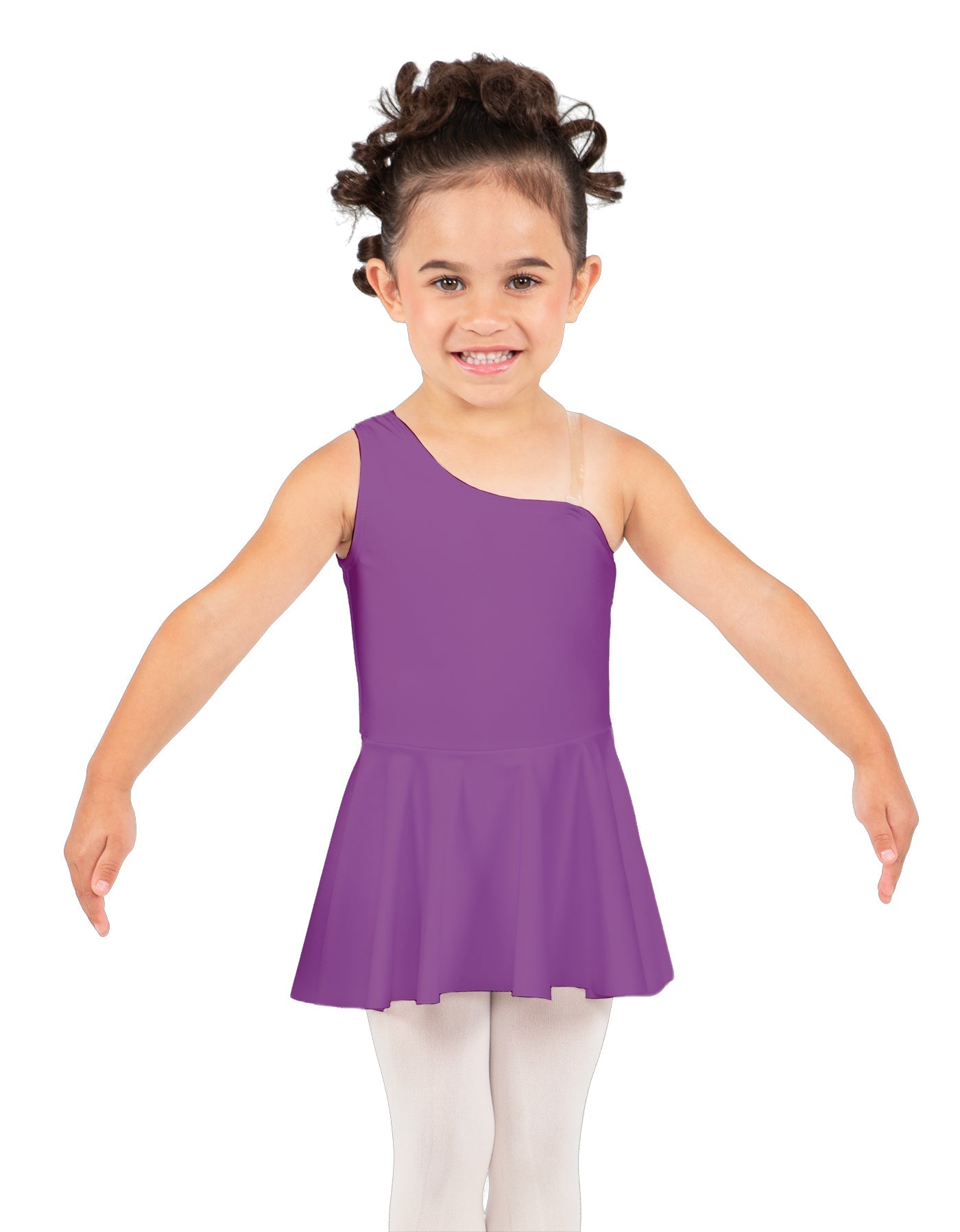 Solid Lycra One Shoulder Dress