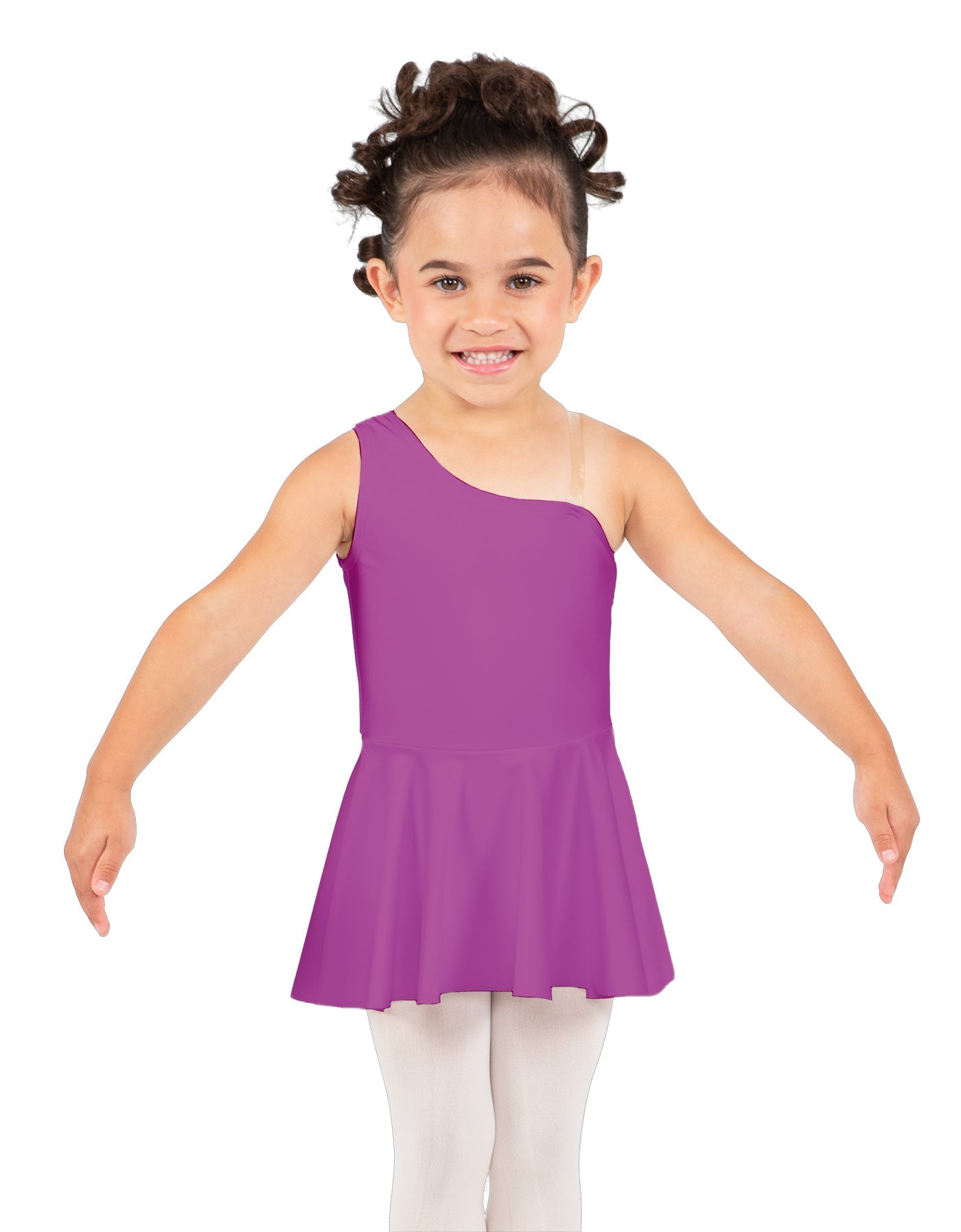Solid Lycra One Shoulder Dress