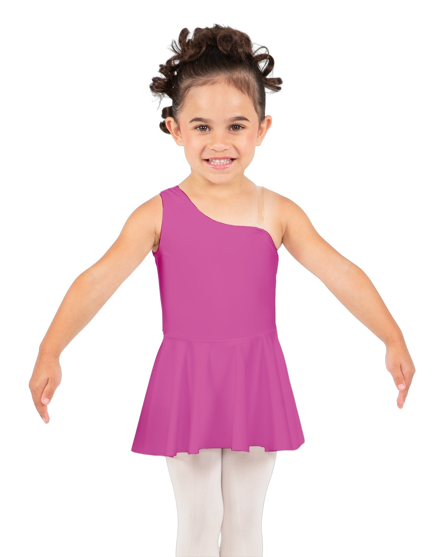 Solid Lycra One Shoulder Dress