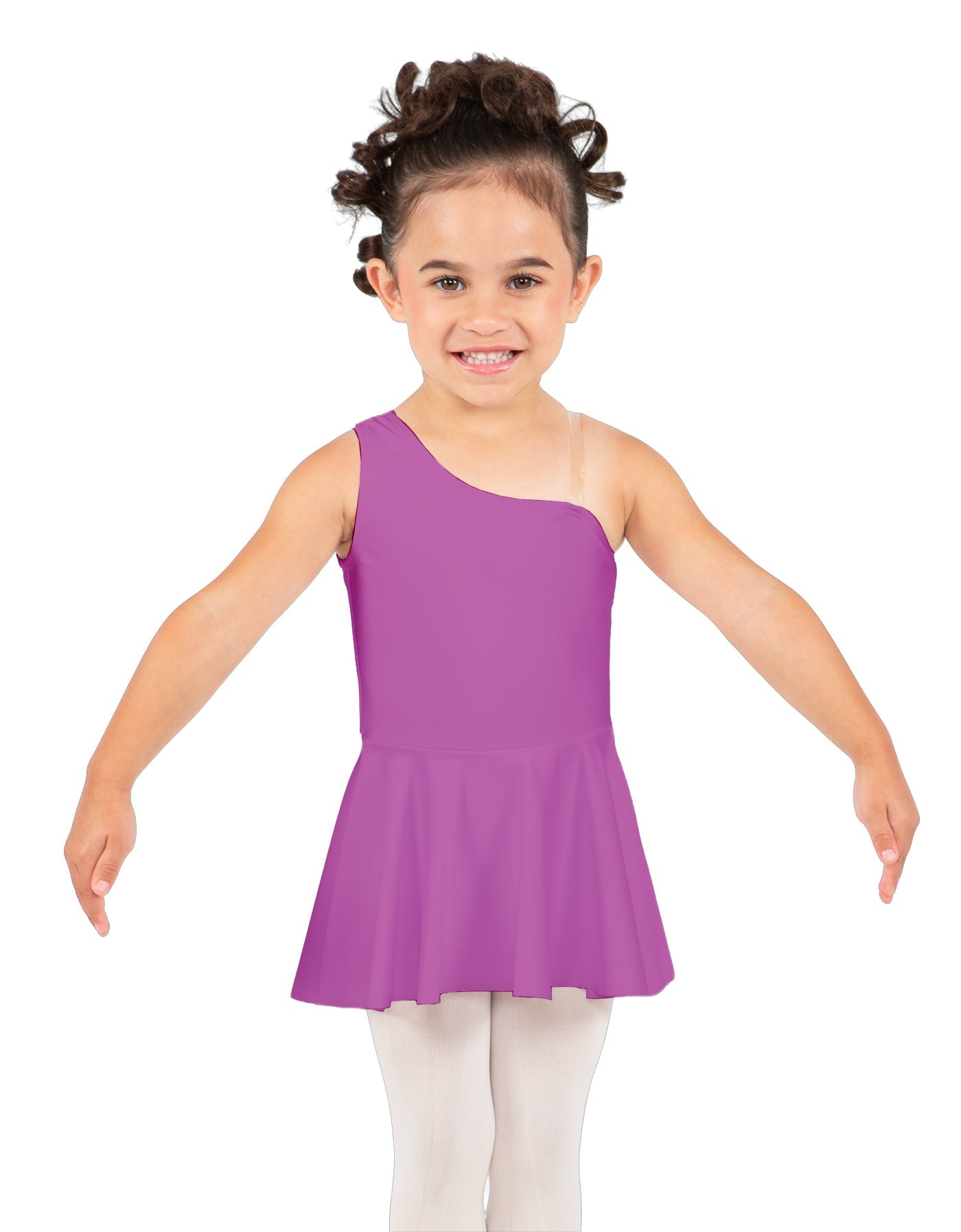 Solid Lycra One Shoulder Dress