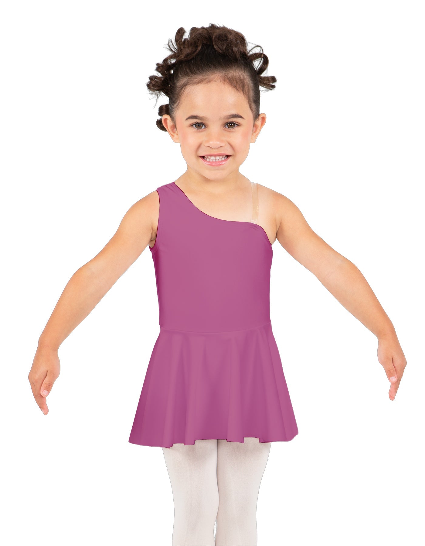 Solid Lycra One Shoulder Dress