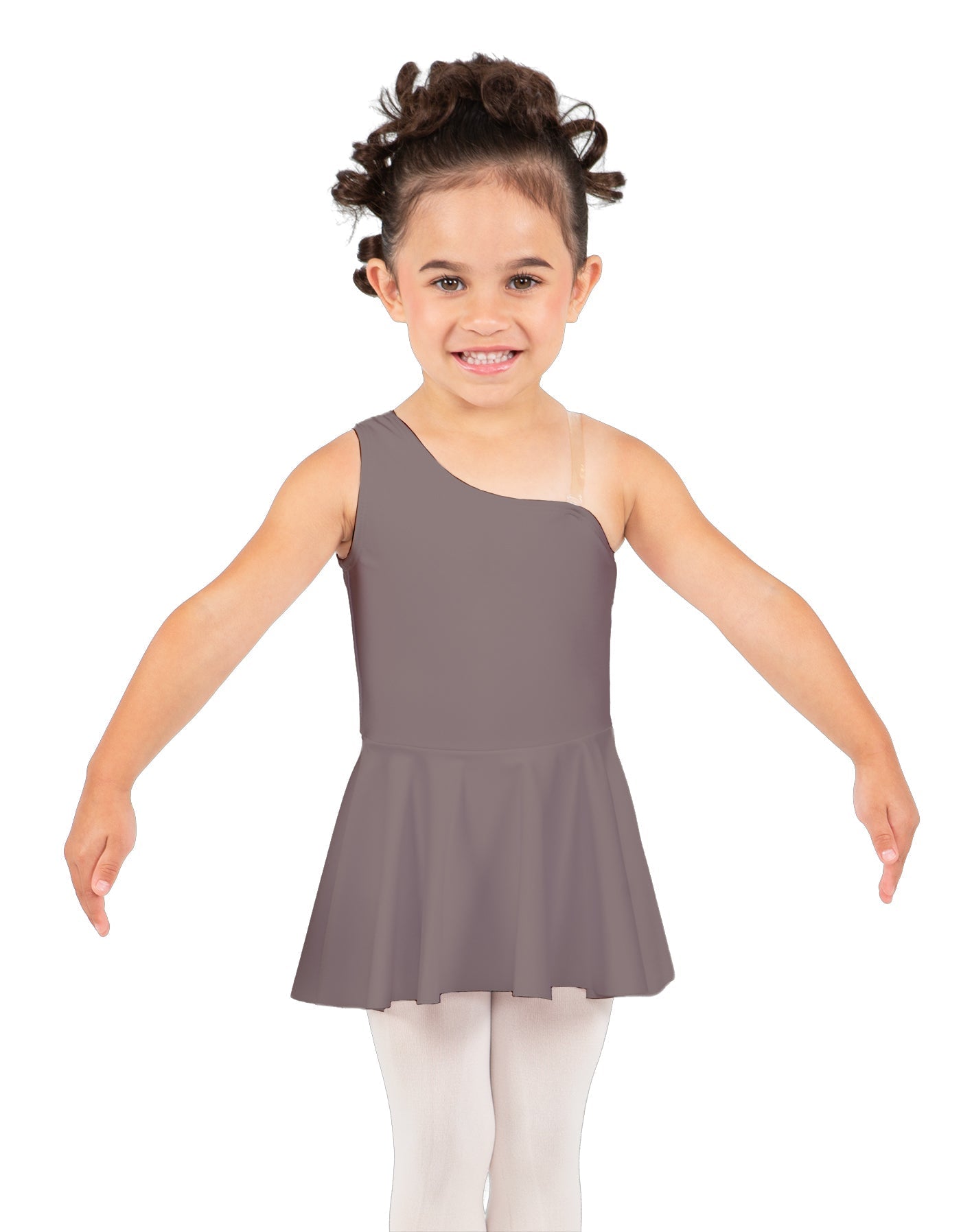 Solid Lycra One Shoulder Dress
