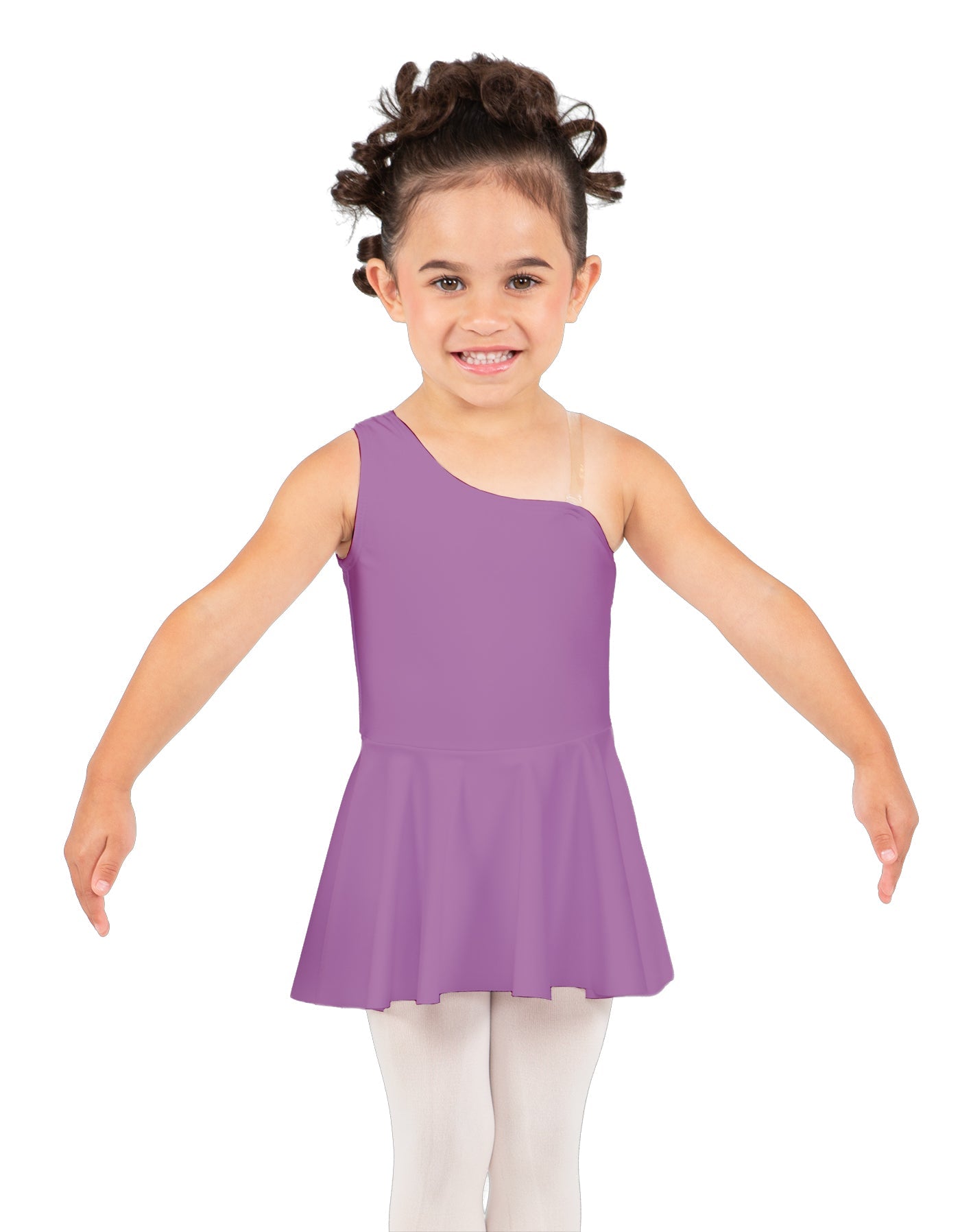 Solid Lycra One Shoulder Dress