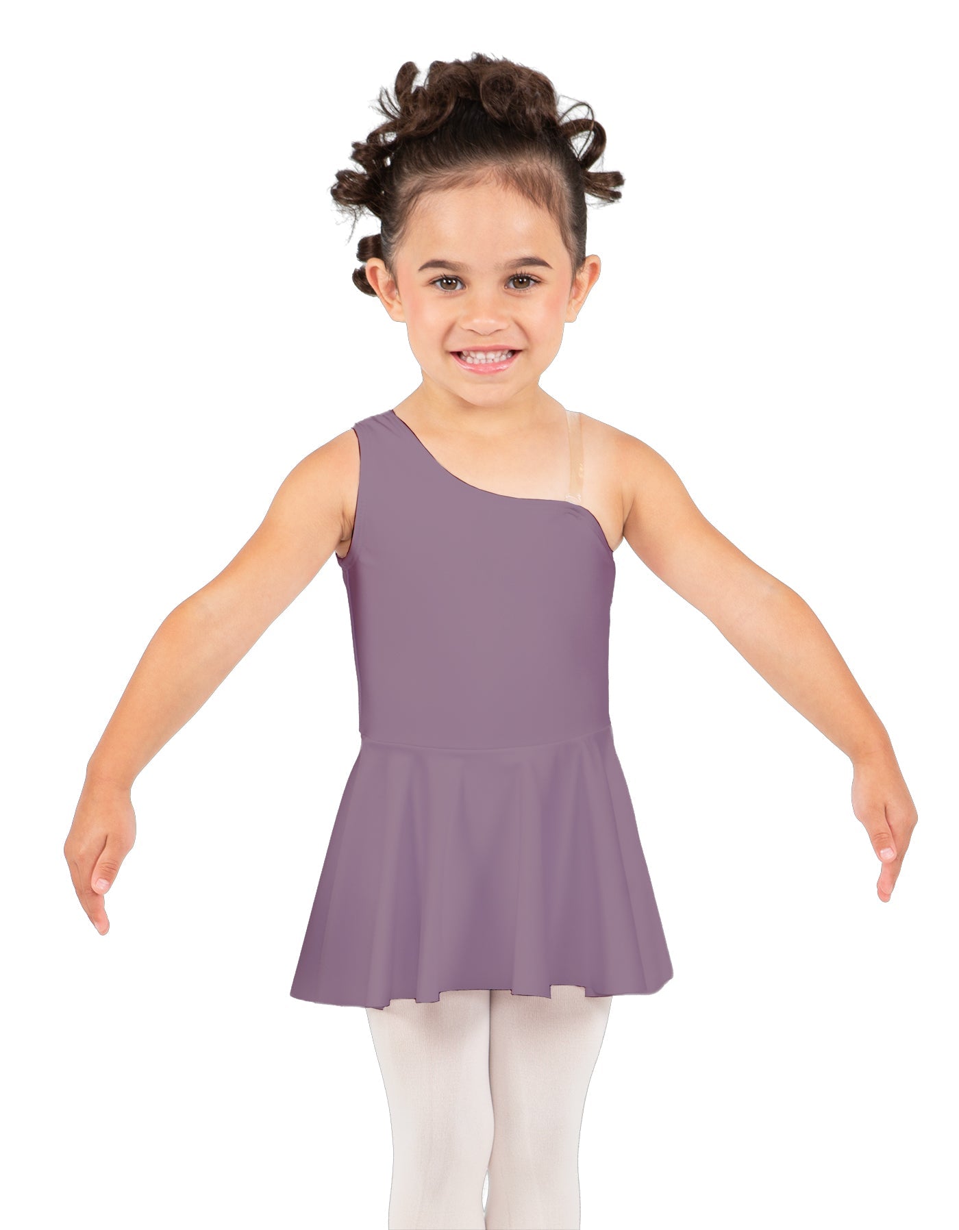 Solid Lycra One Shoulder Dress