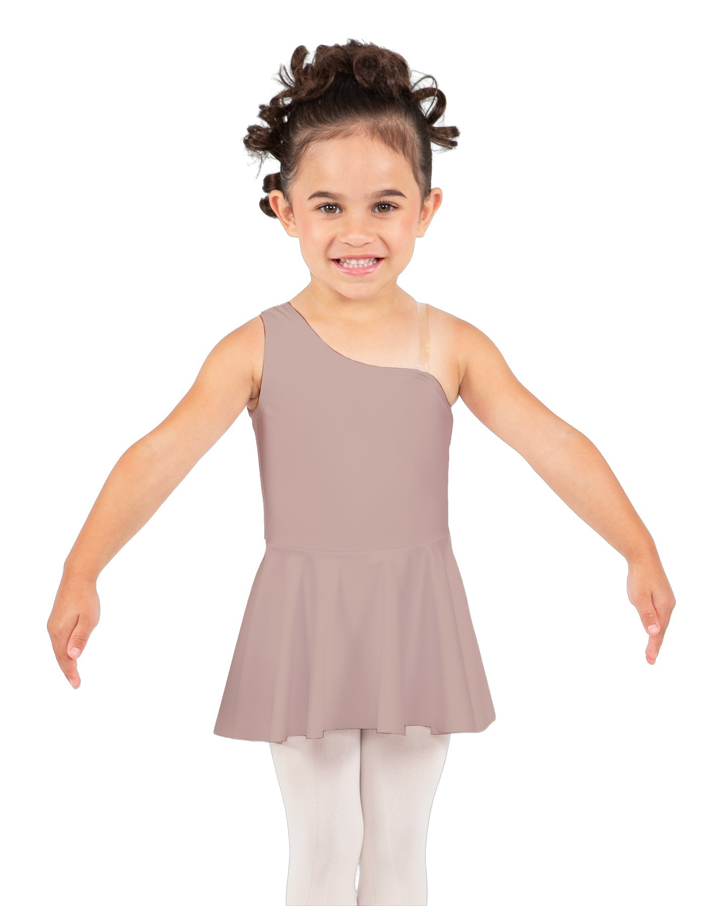 Solid Lycra One Shoulder Dress