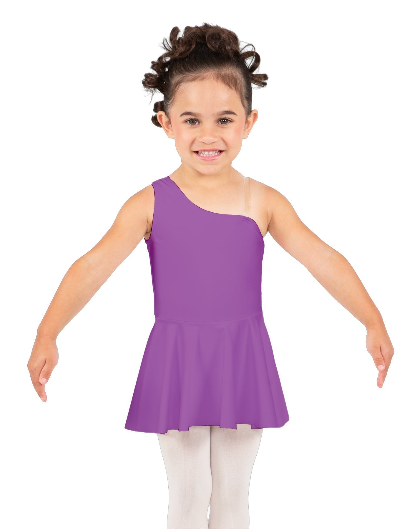 Solid Lycra One Shoulder Dress
