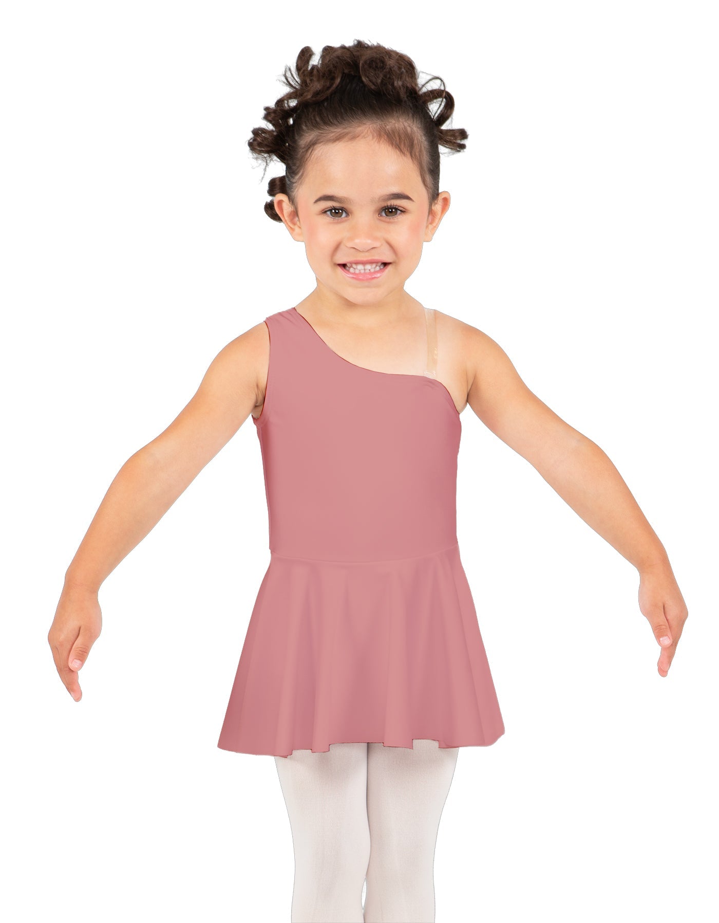 Solid Lycra One Shoulder Dress