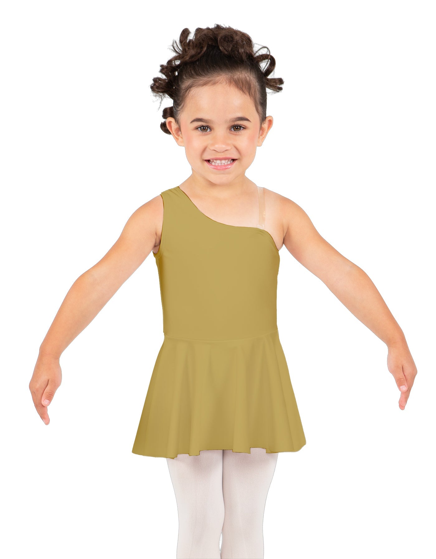 Solid Lycra One Shoulder Dress