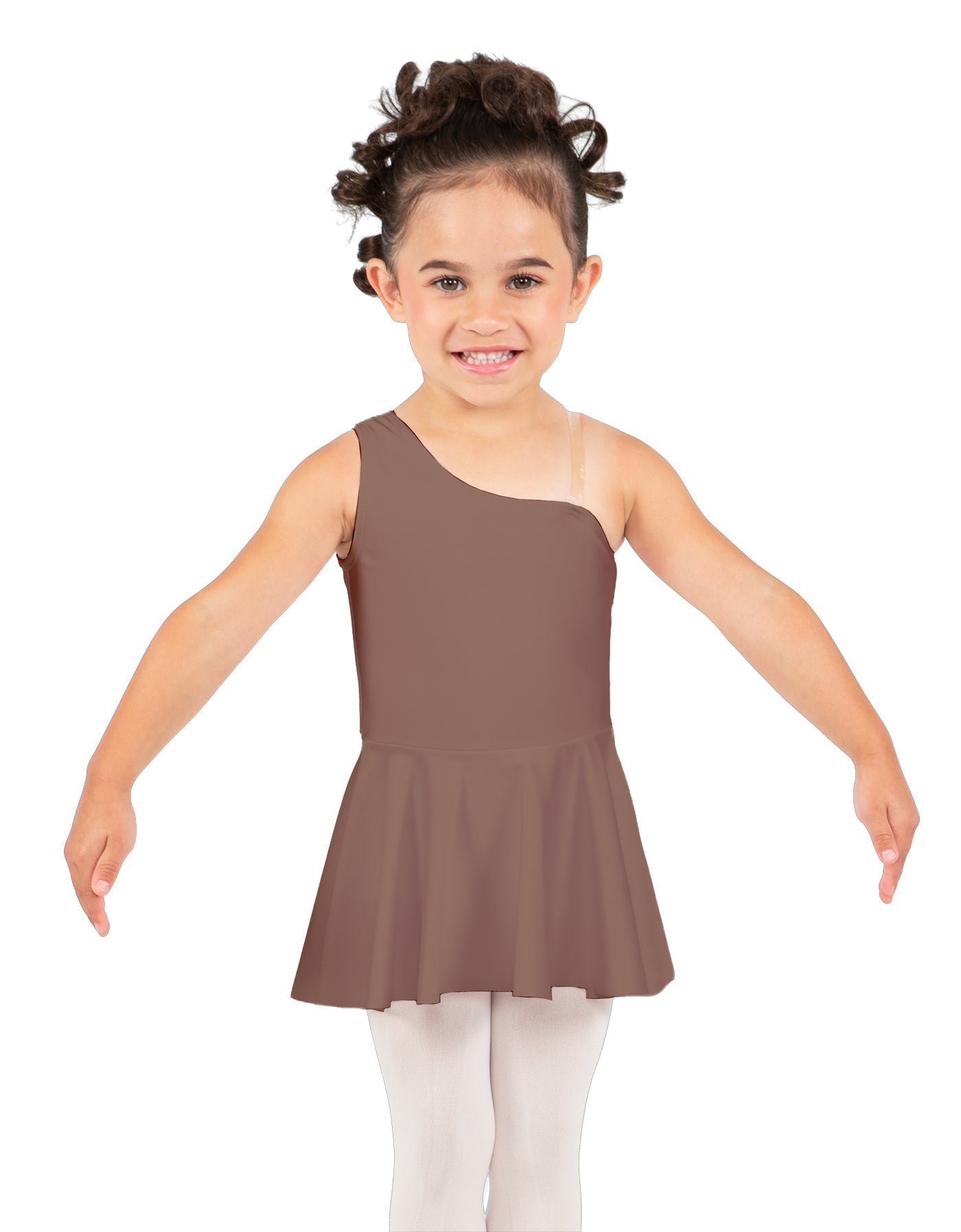 Solid Lycra One Shoulder Dress