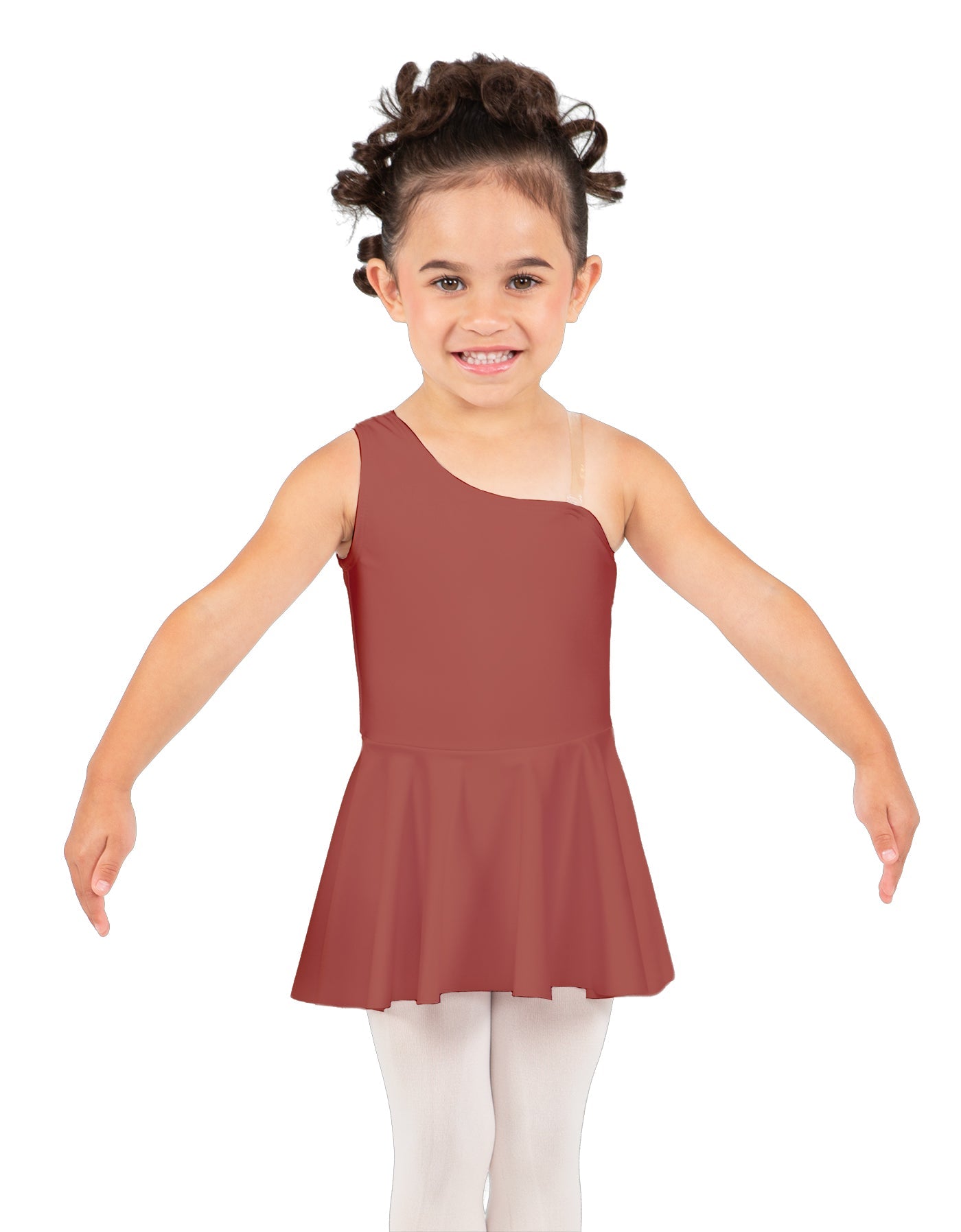 Solid Lycra One Shoulder Dress
