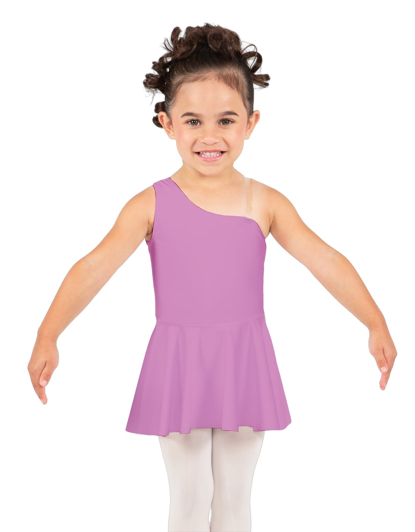 Solid Lycra One Shoulder Dress