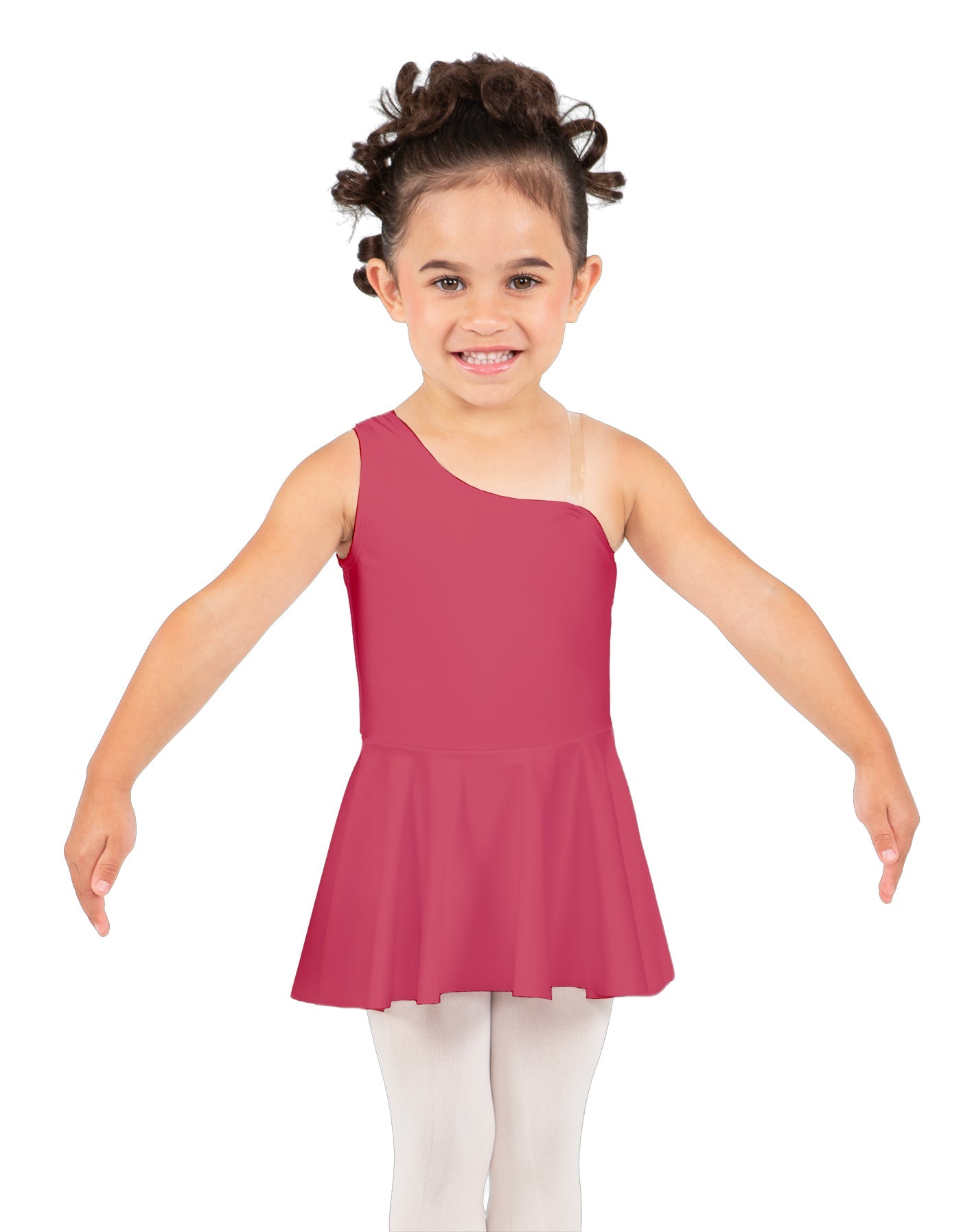 Solid Lycra One Shoulder Dress