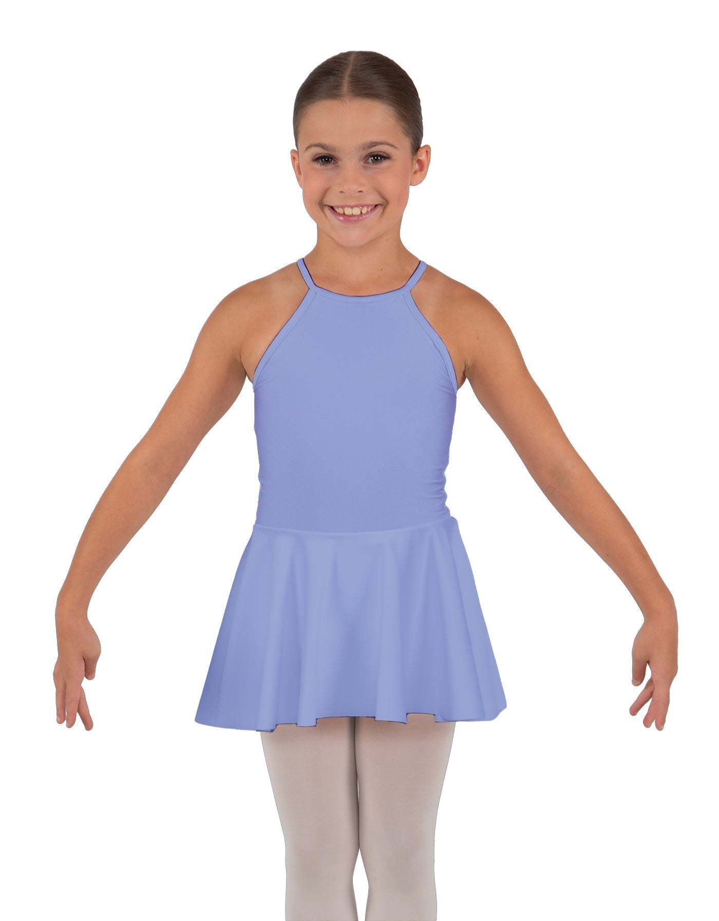 Solid Lycra Halter Binding Dress