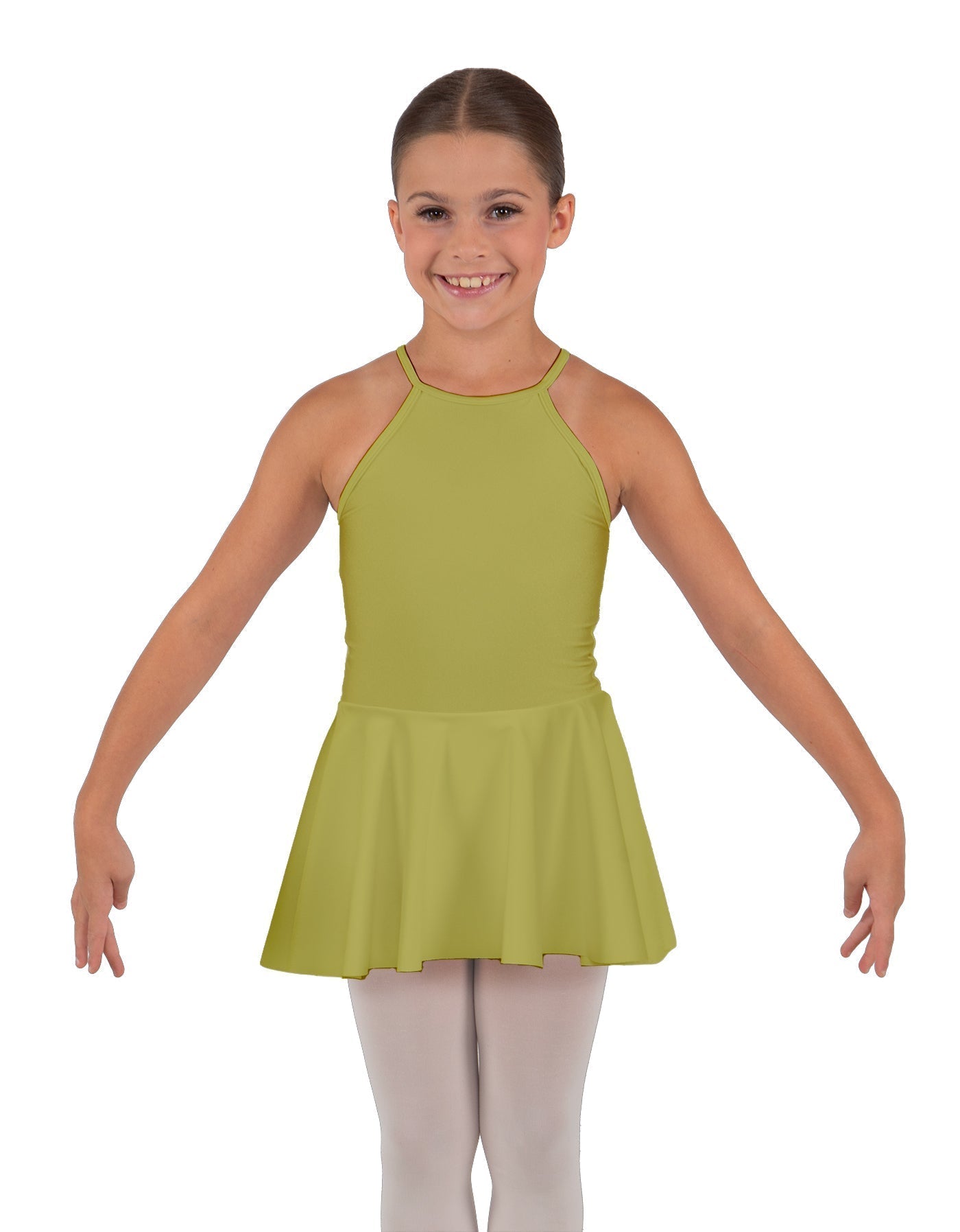 Solid Lycra Halter Binding Dress