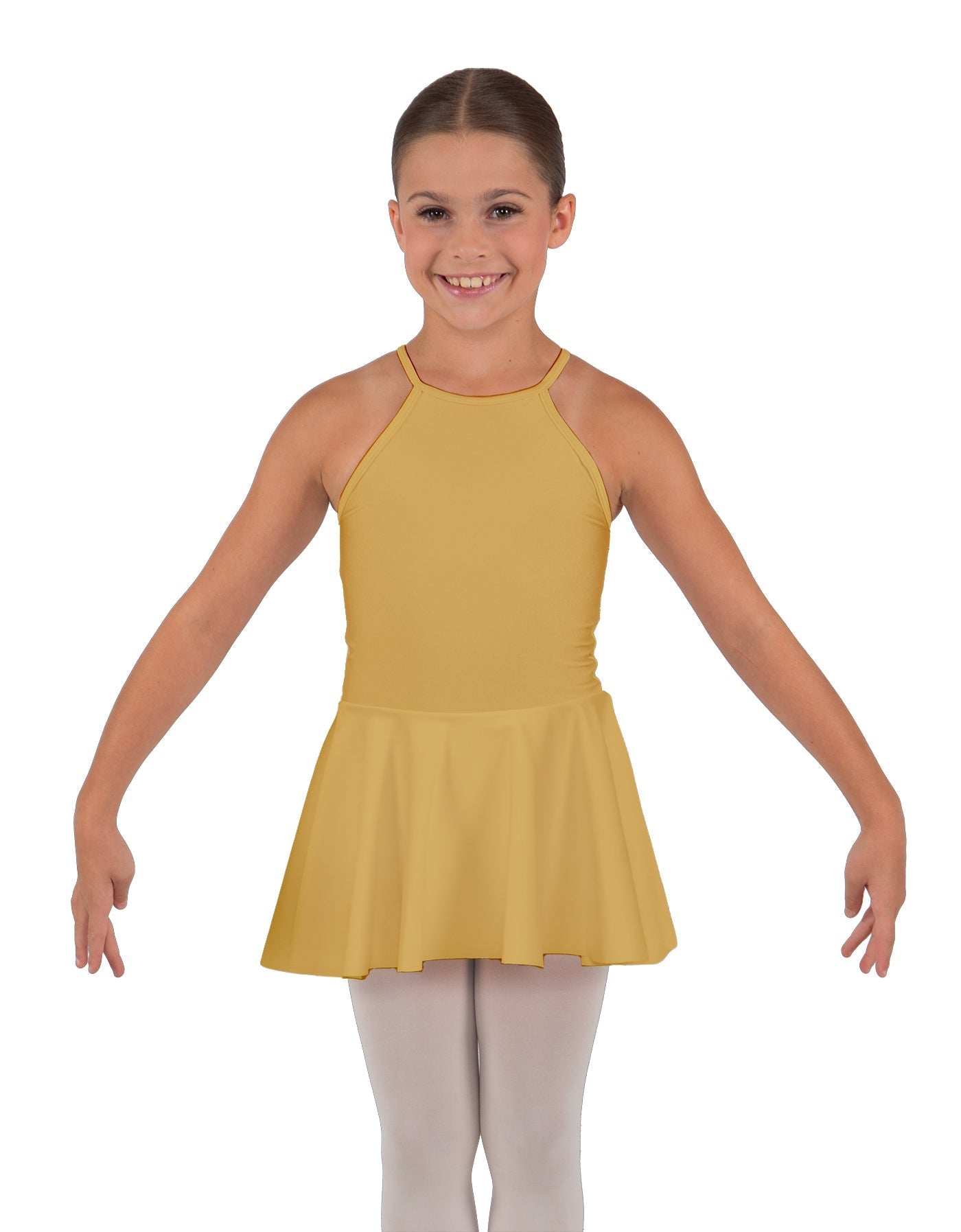 Solid Lycra Halter Binding Dress