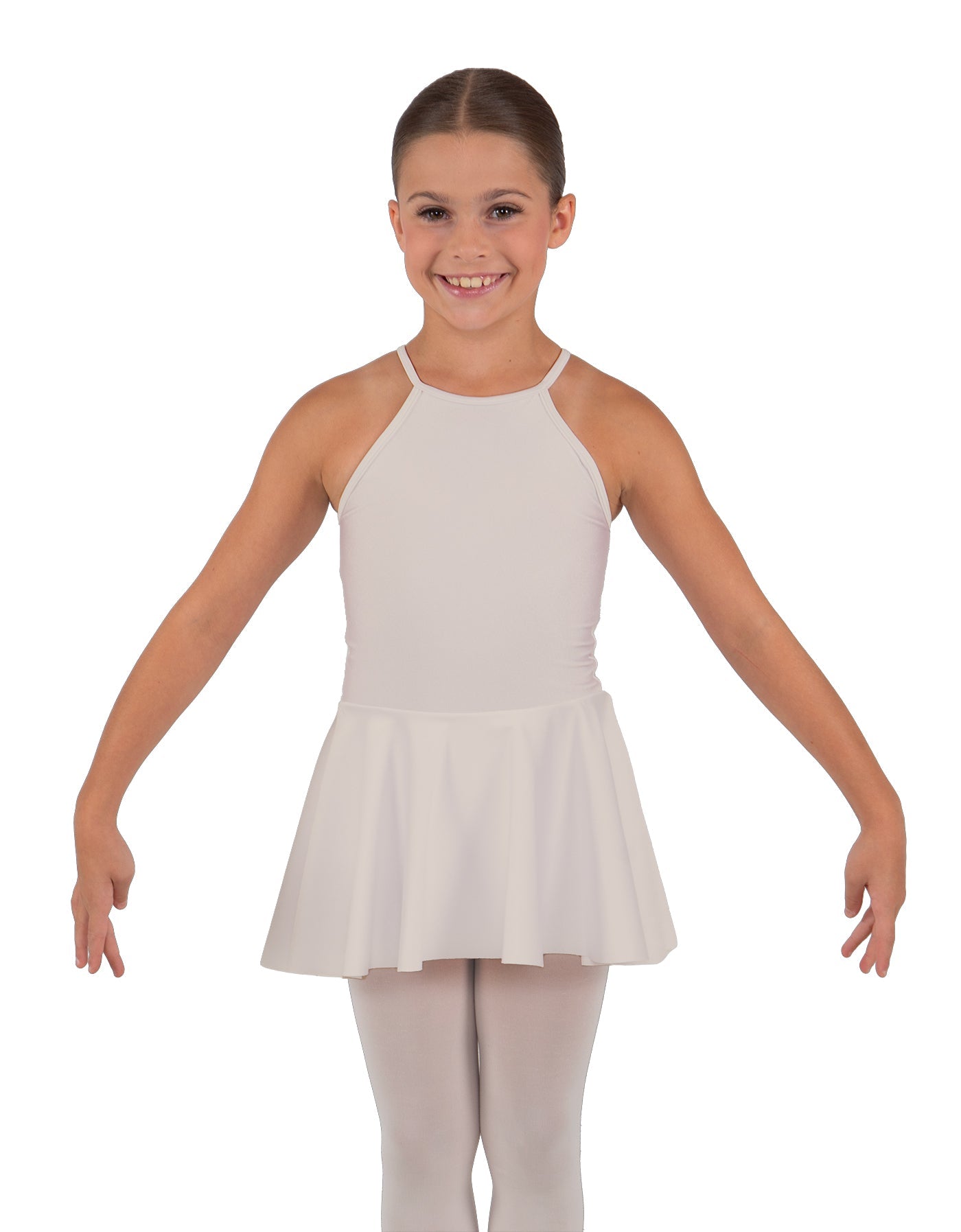 Solid Lycra Halter Binding Dress