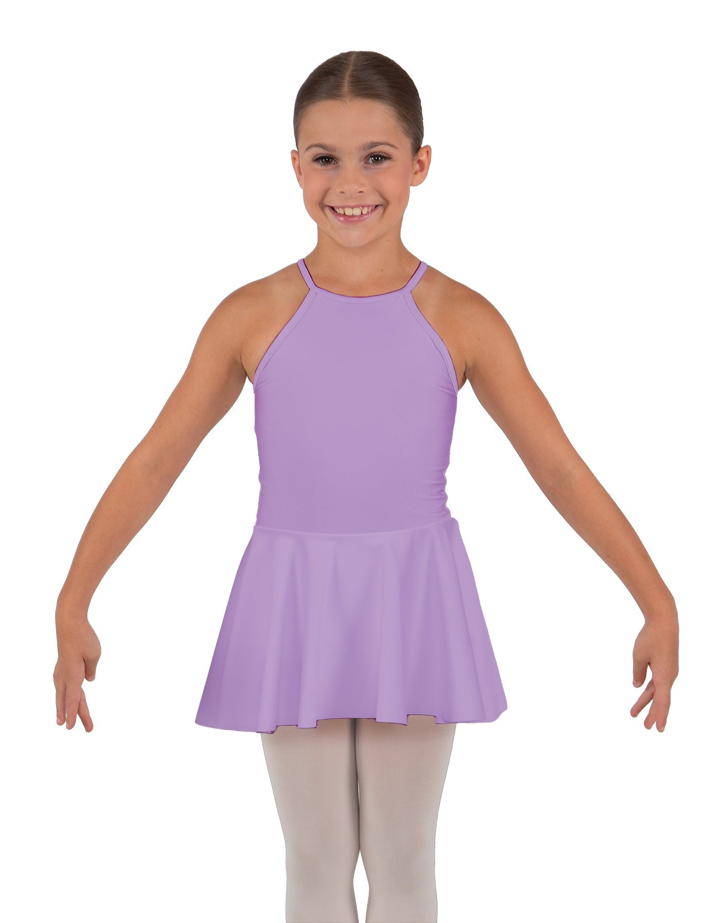 Solid Lycra Halter Binding Dress