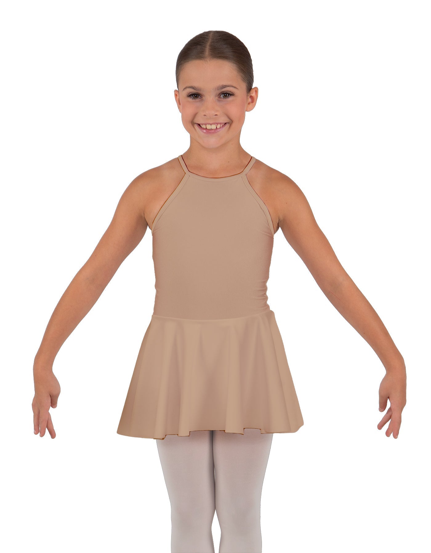 Solid Lycra Halter Binding Dress