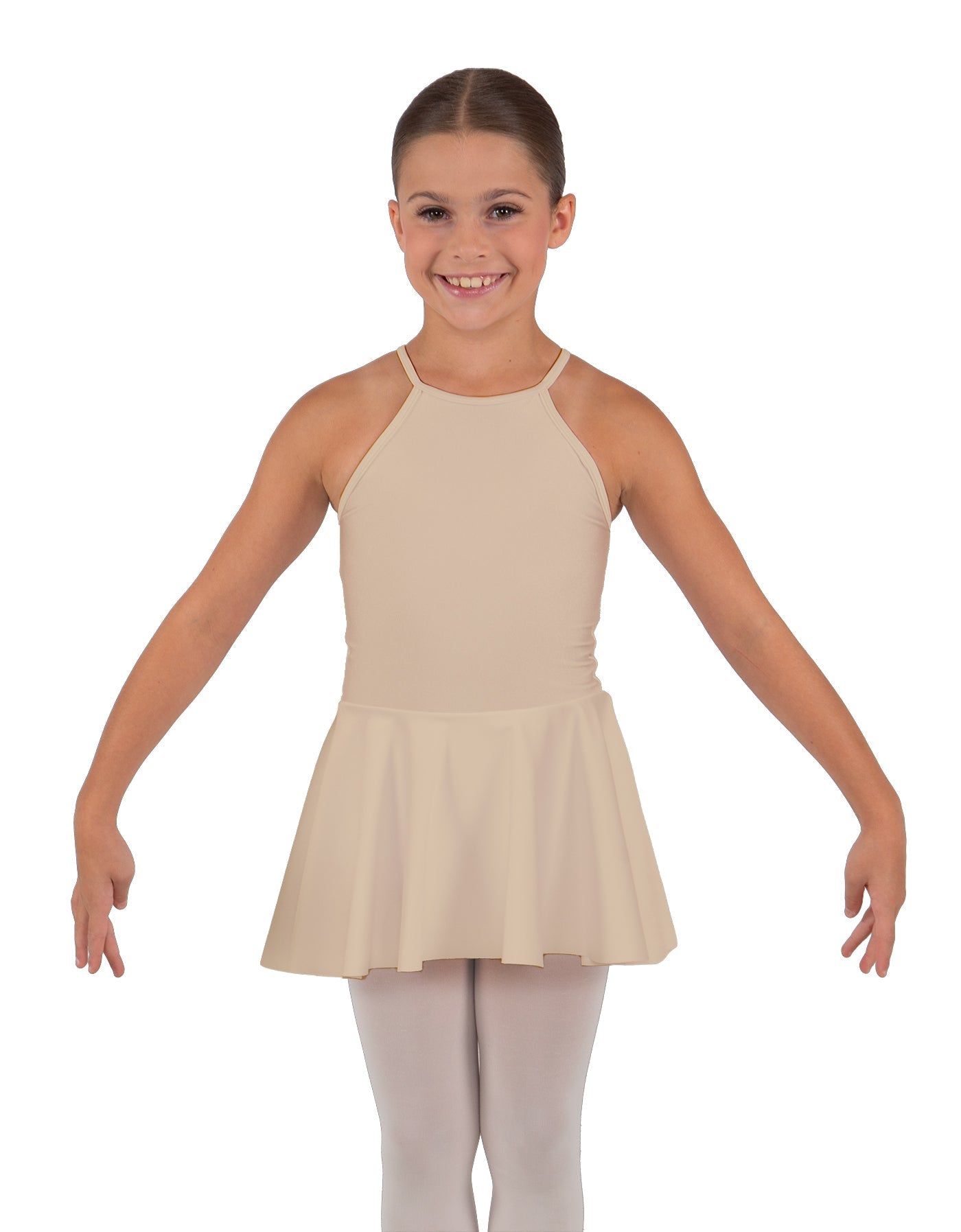 Solid Lycra Halter Binding Dress