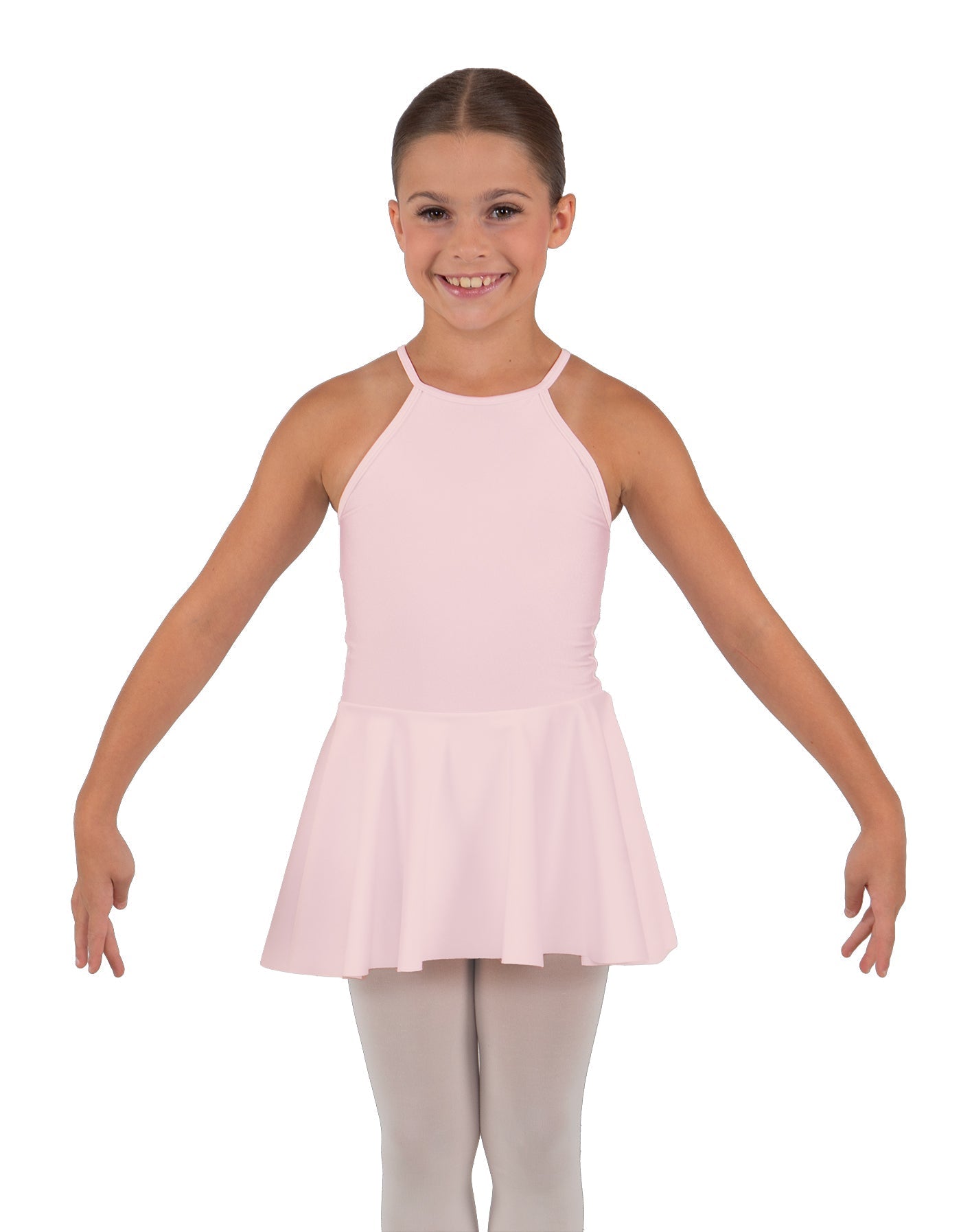 Solid Lycra Halter Binding Dress