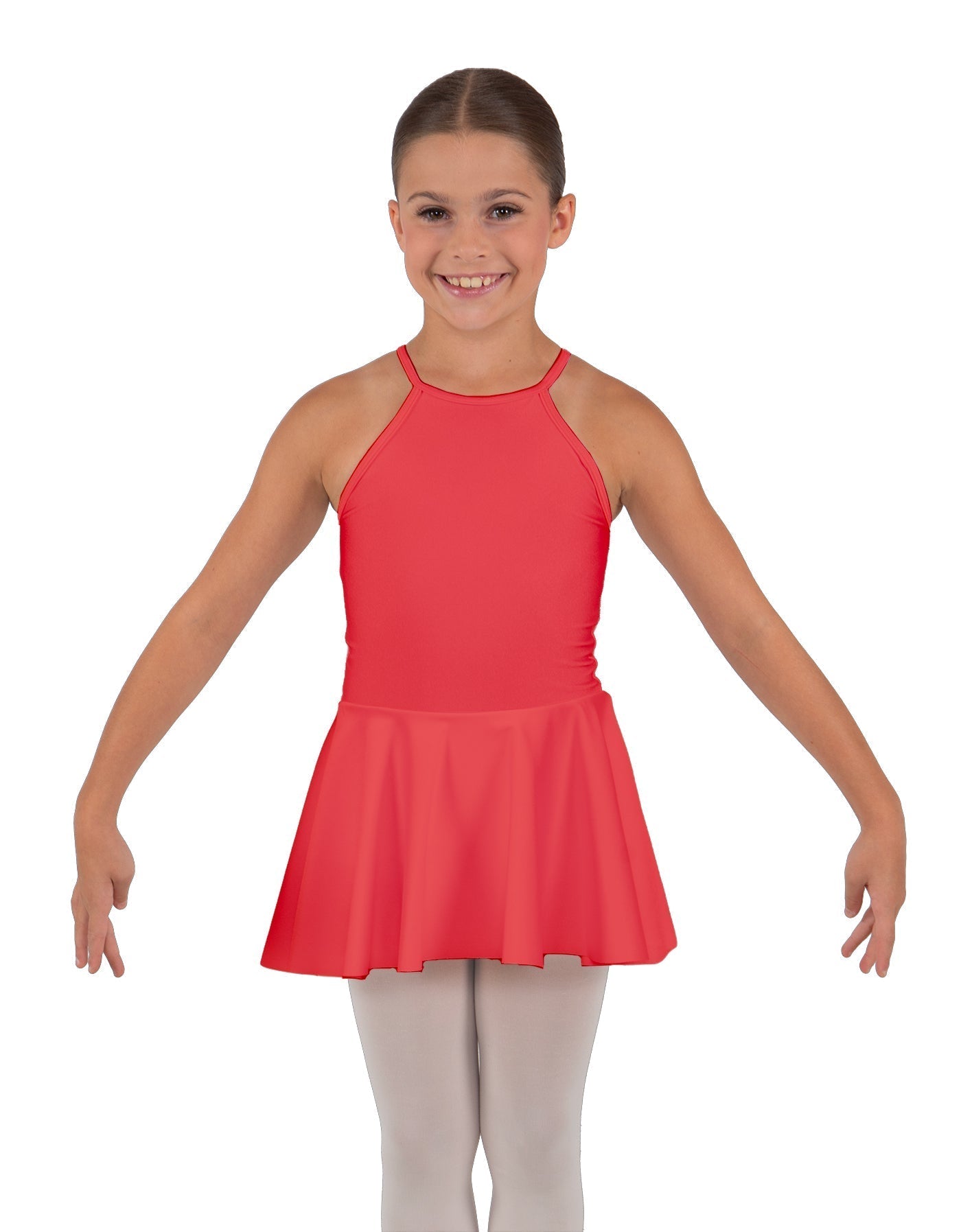 Solid Lycra Halter Binding Dress