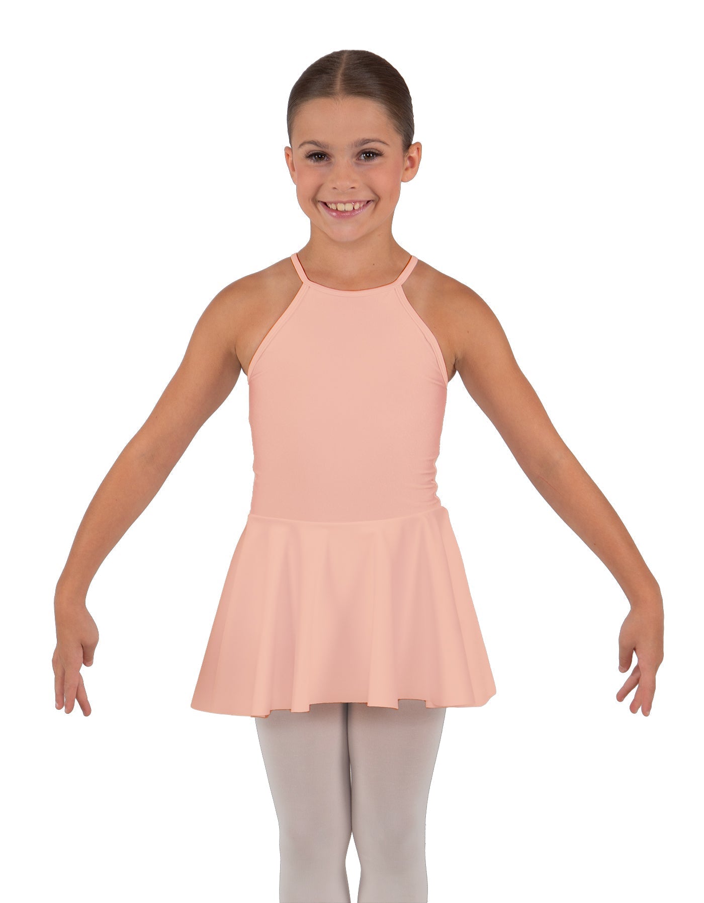 Solid Lycra Halter Binding Dress