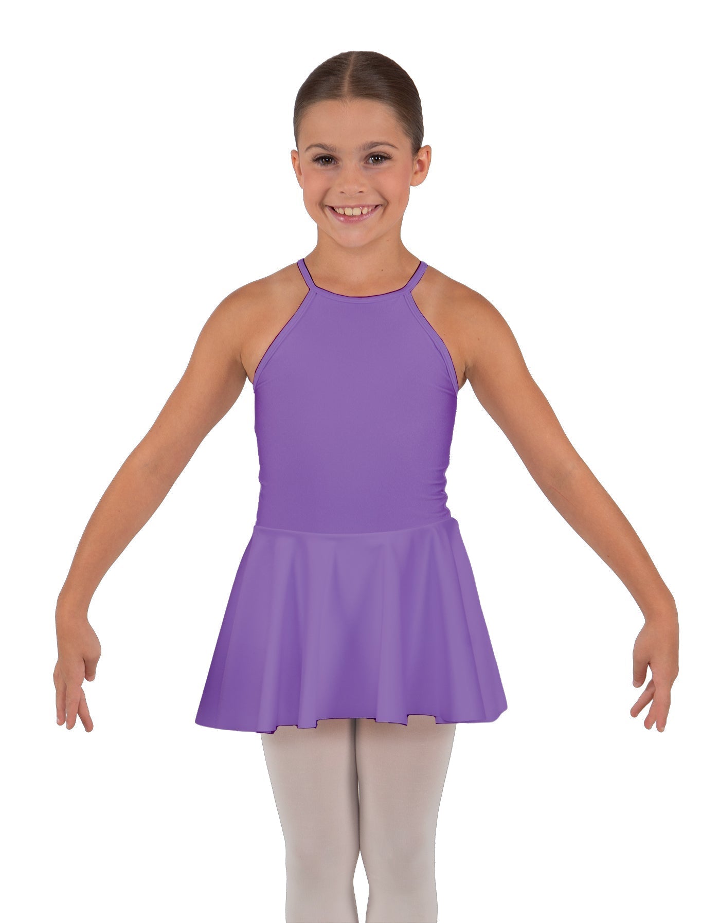 Solid Lycra Halter Binding Dress