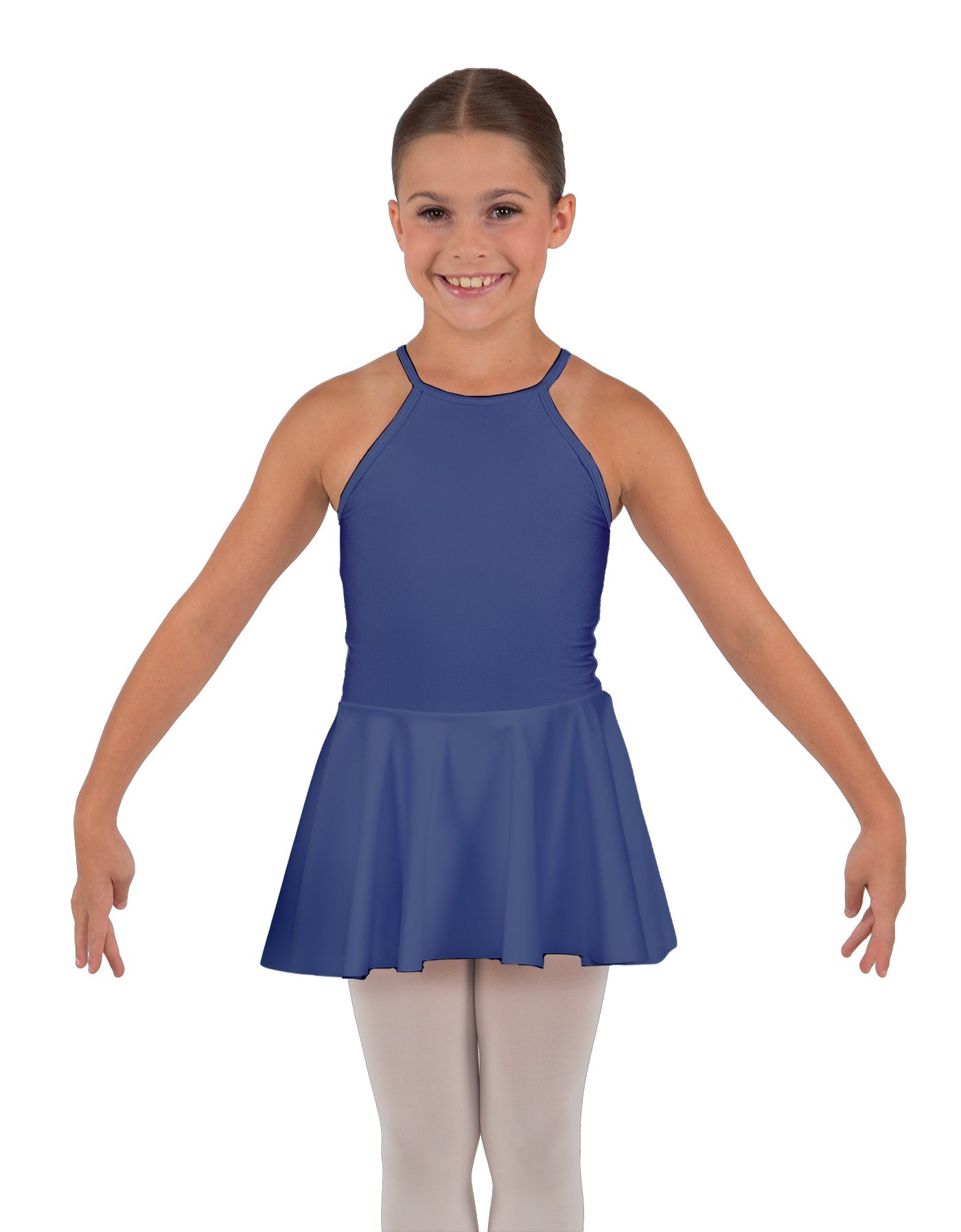 Solid Lycra Halter Binding Dress