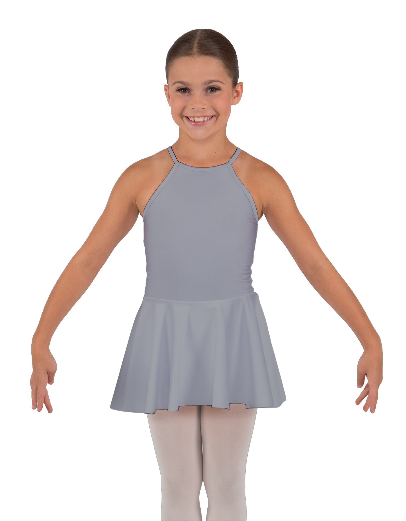 Solid Lycra Halter Binding Dress