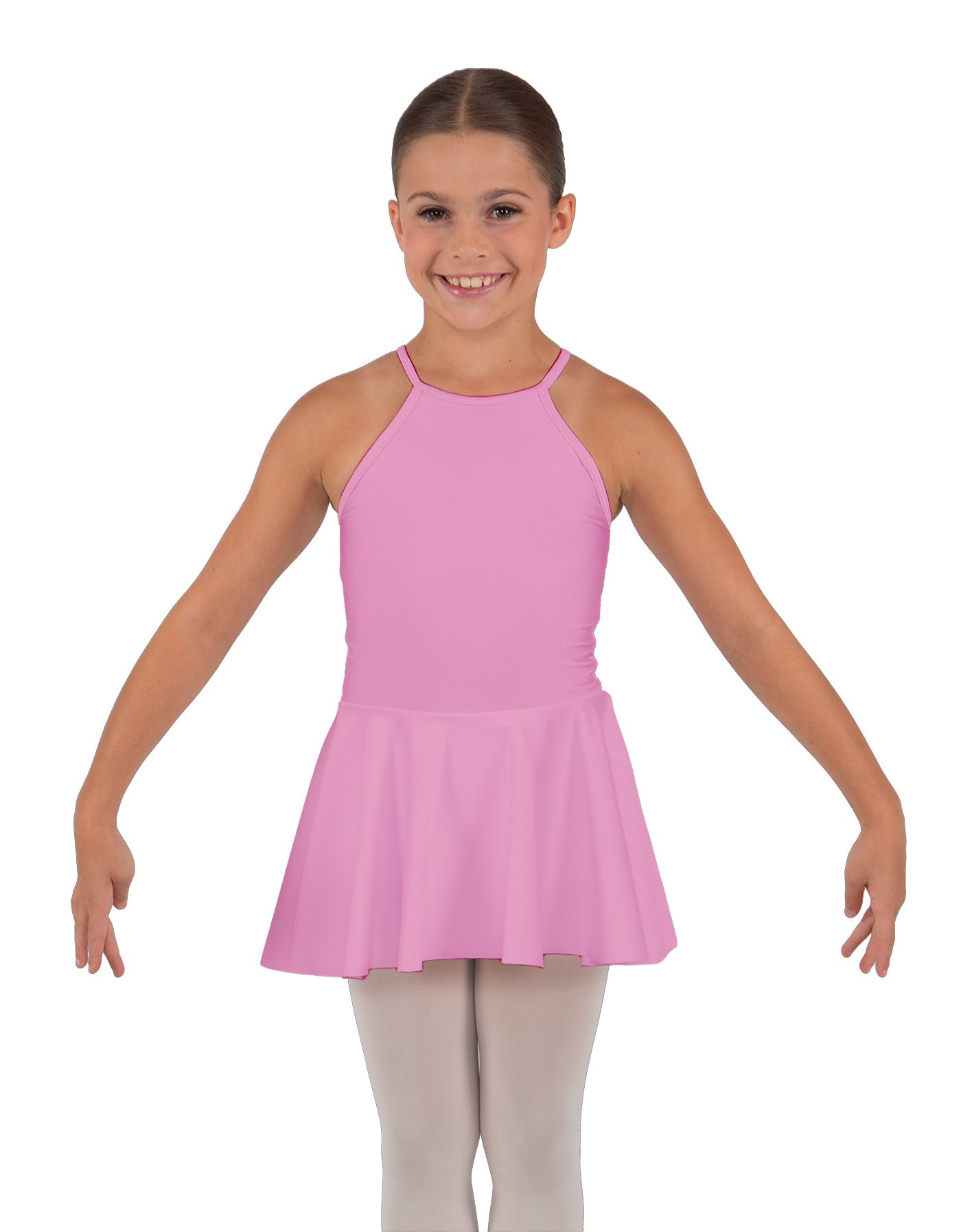 Solid Lycra Halter Binding Dress