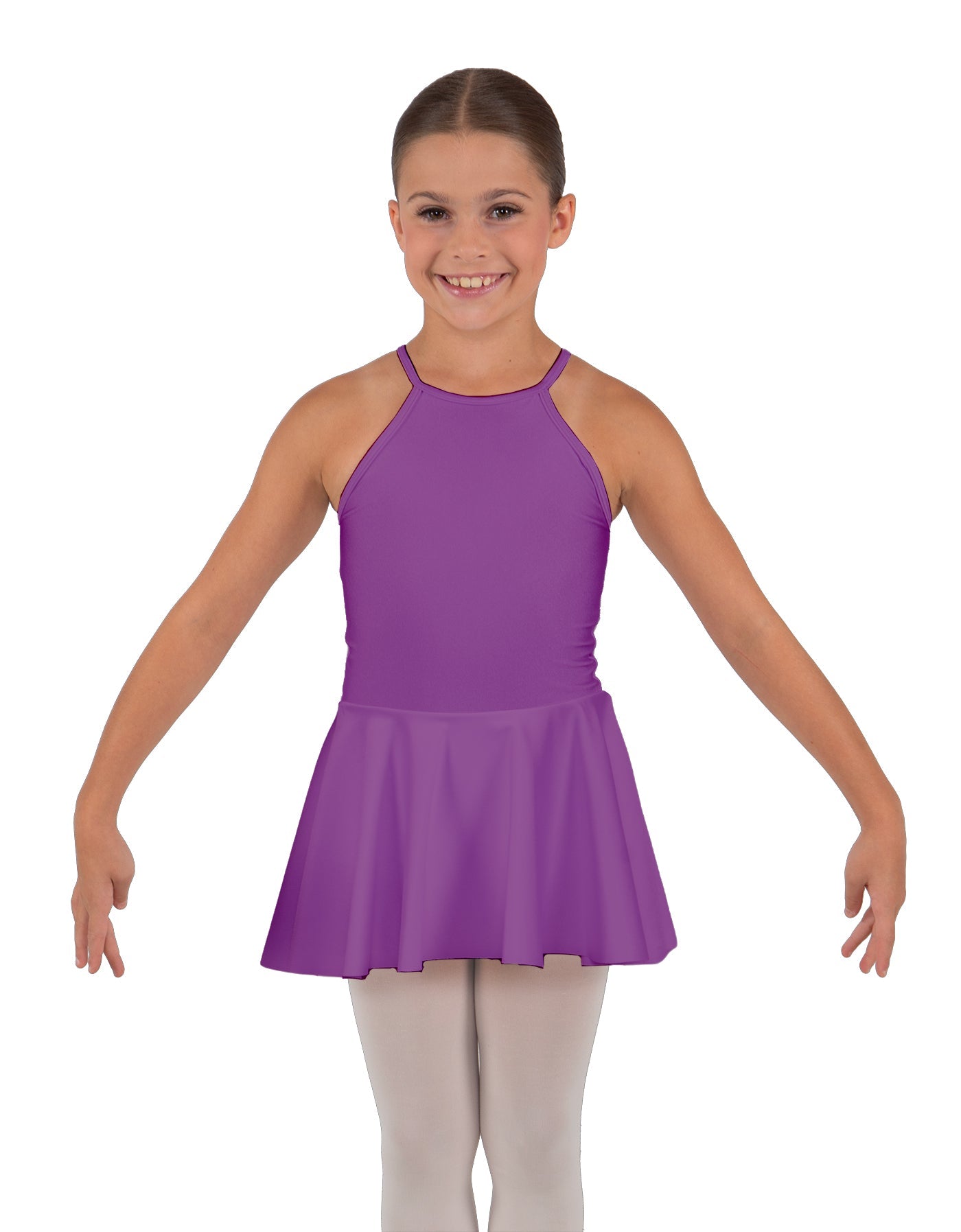 Solid Lycra Halter Binding Dress