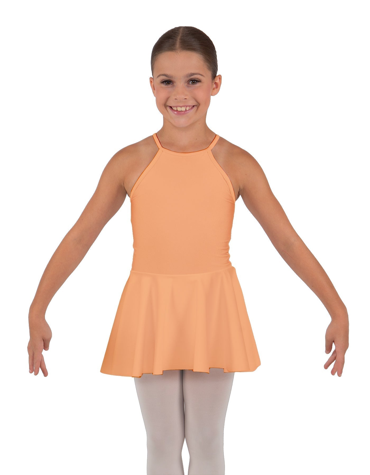 Solid Lycra Halter Binding Dress