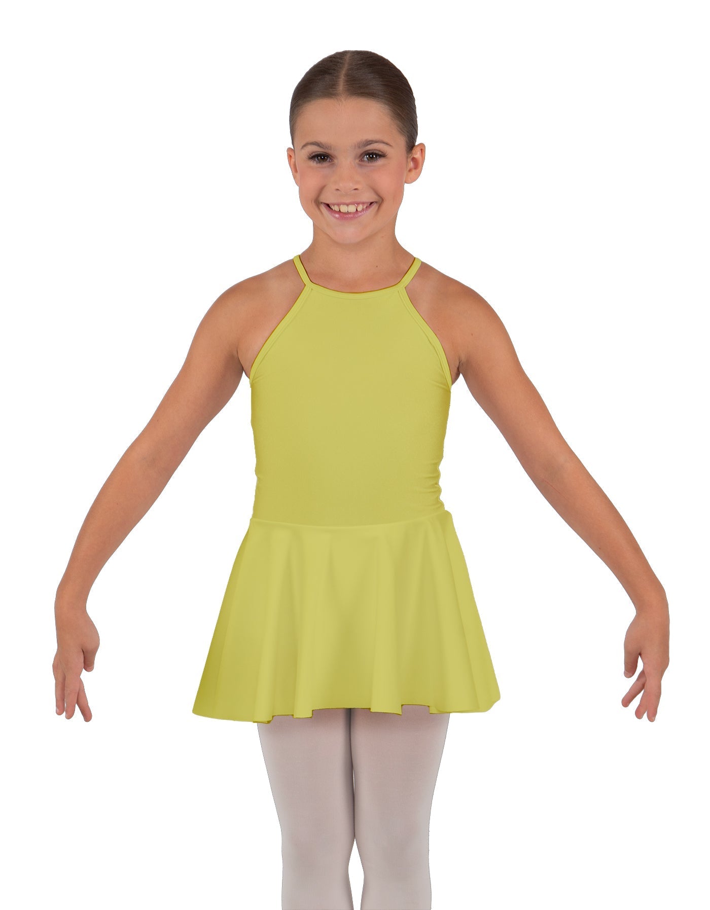 Solid Lycra Halter Binding Dress
