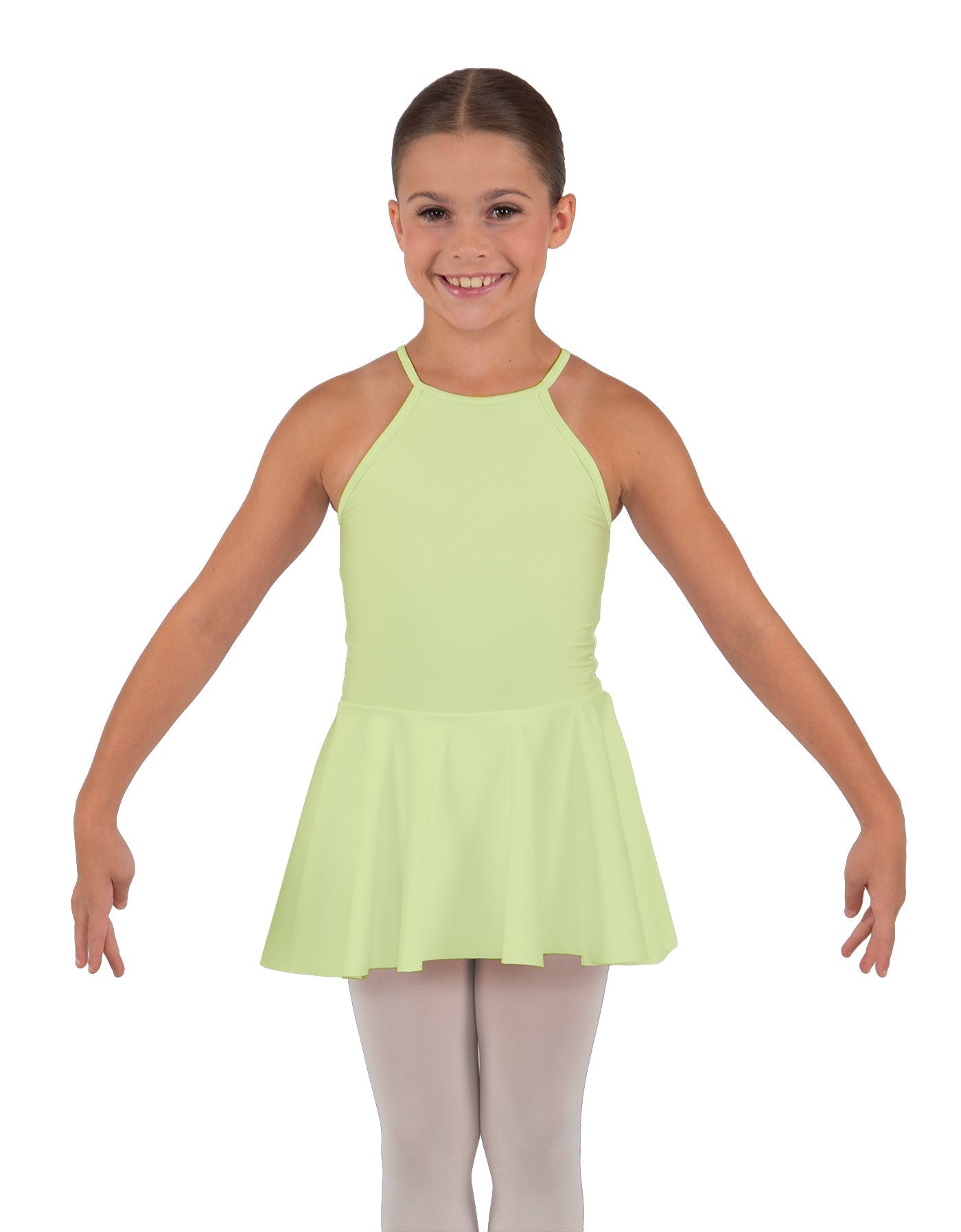 Solid Lycra Halter Binding Dress