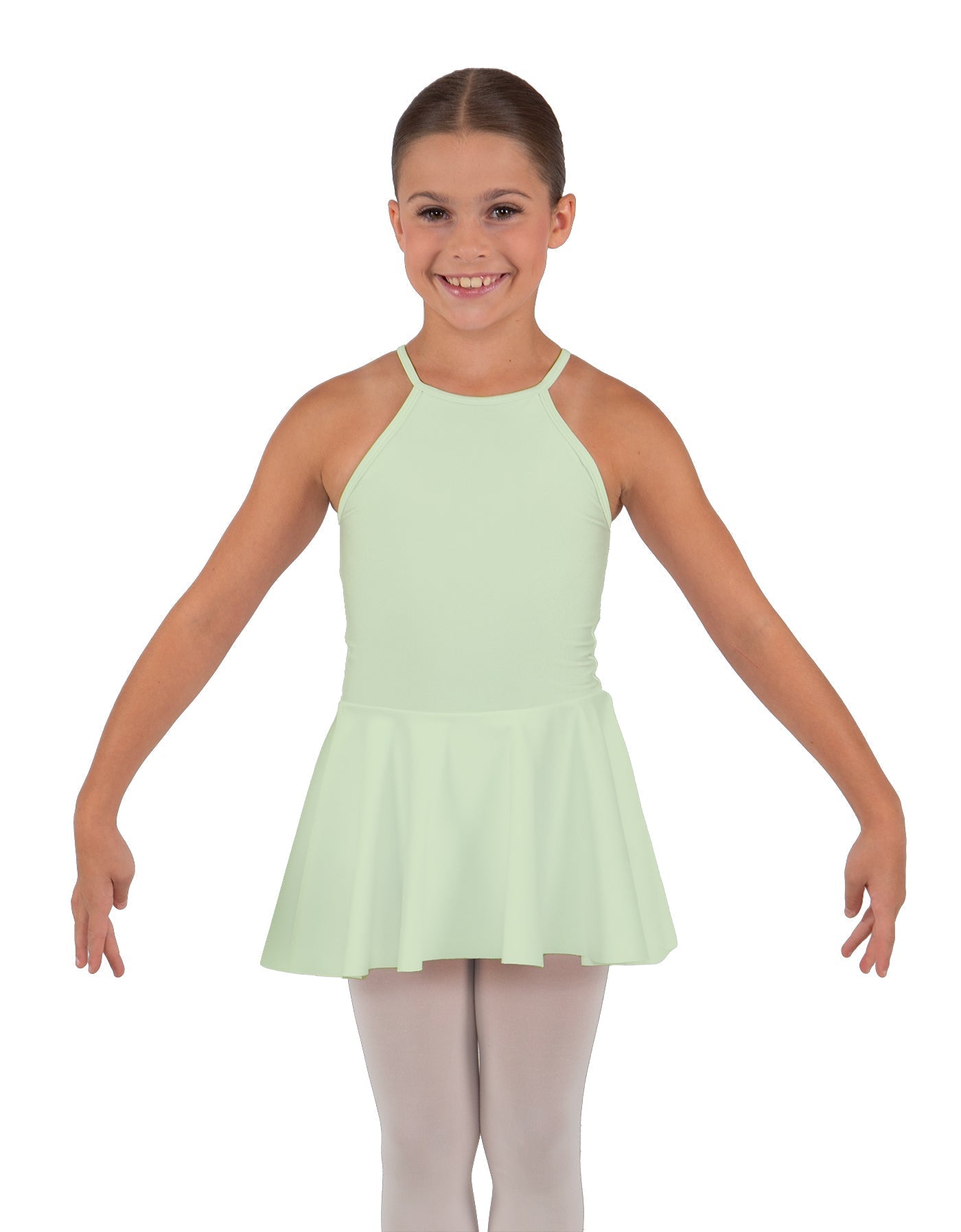 Solid Lycra Halter Binding Dress