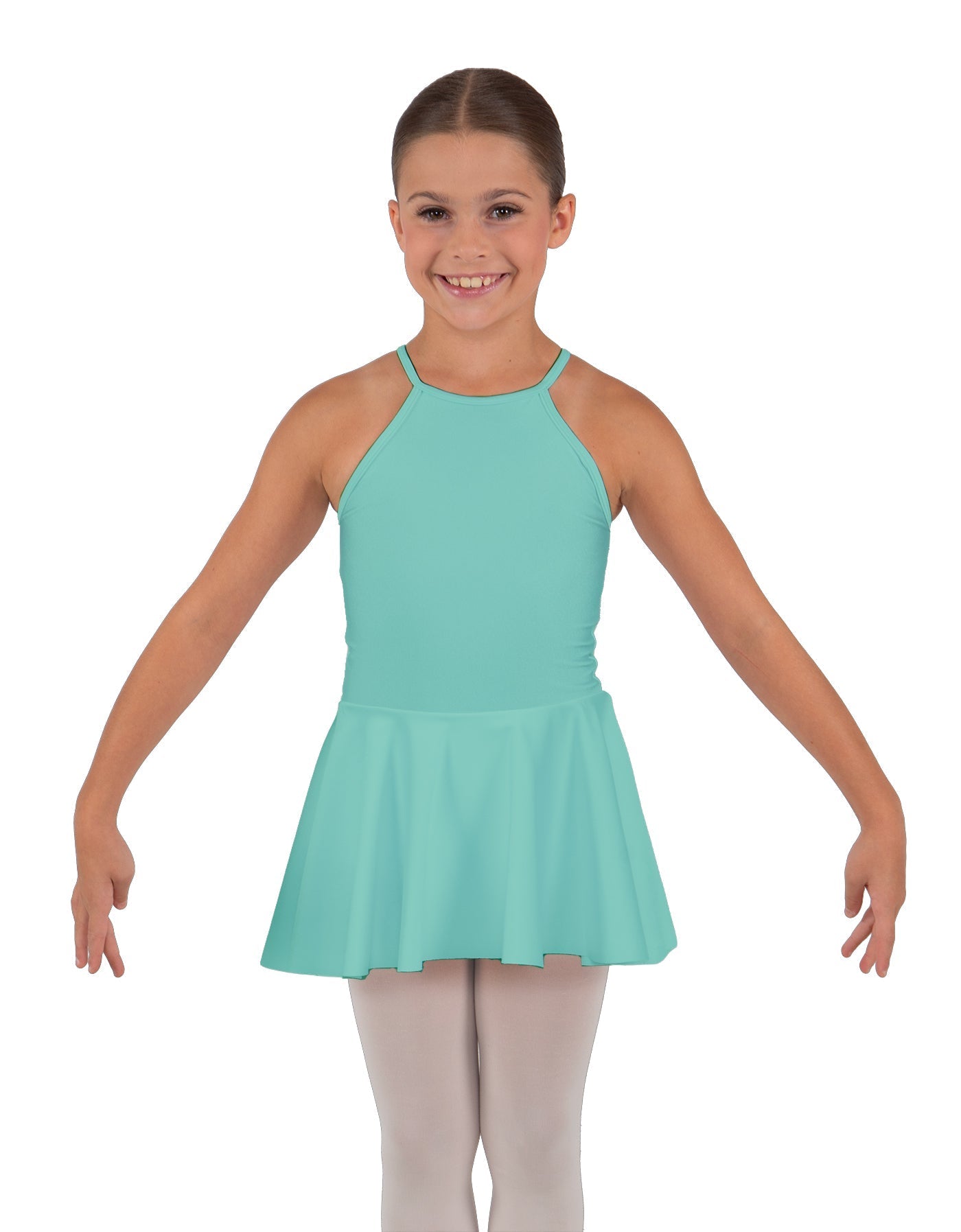 Solid Lycra Halter Binding Dress