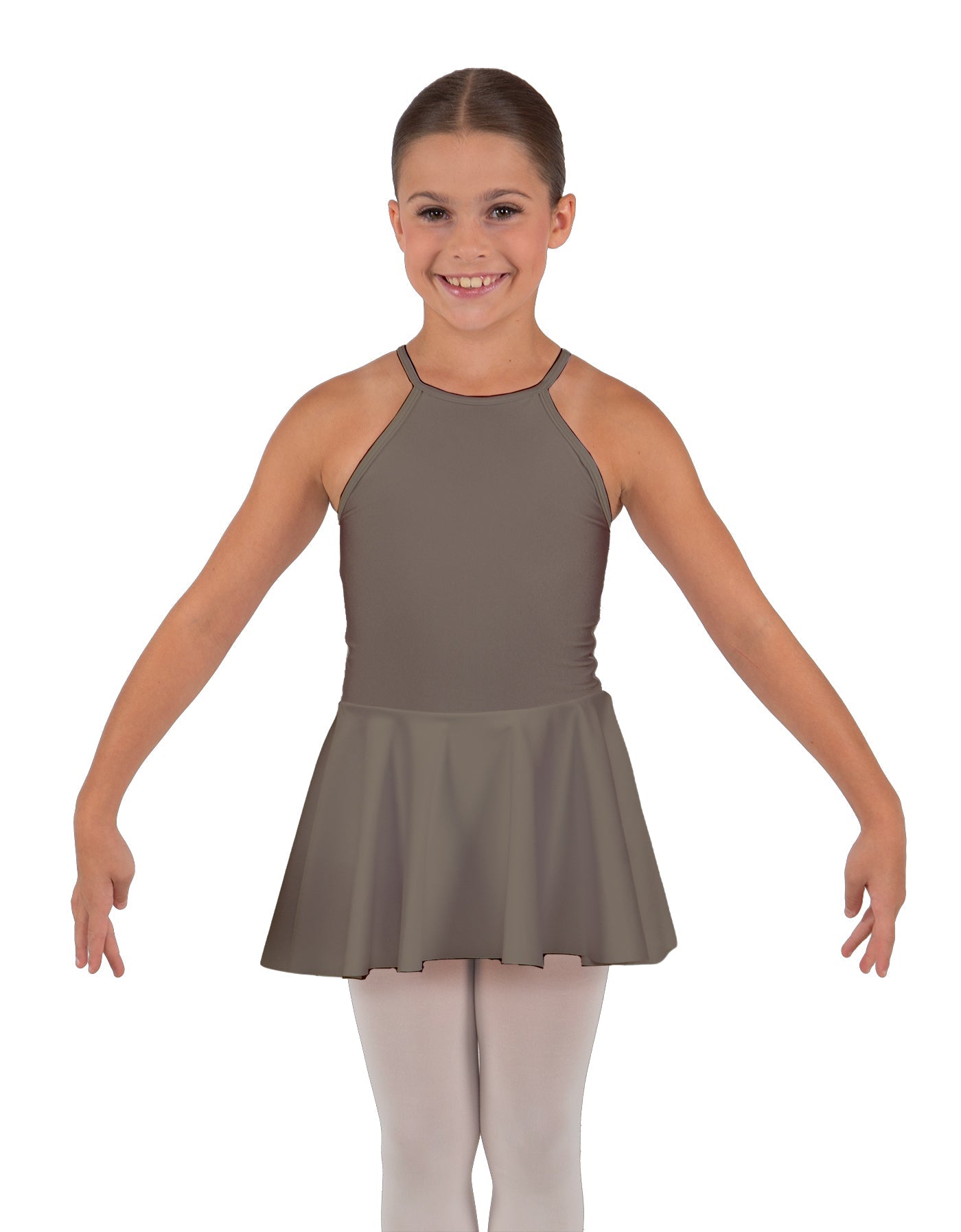 Solid Lycra Halter Binding Dress