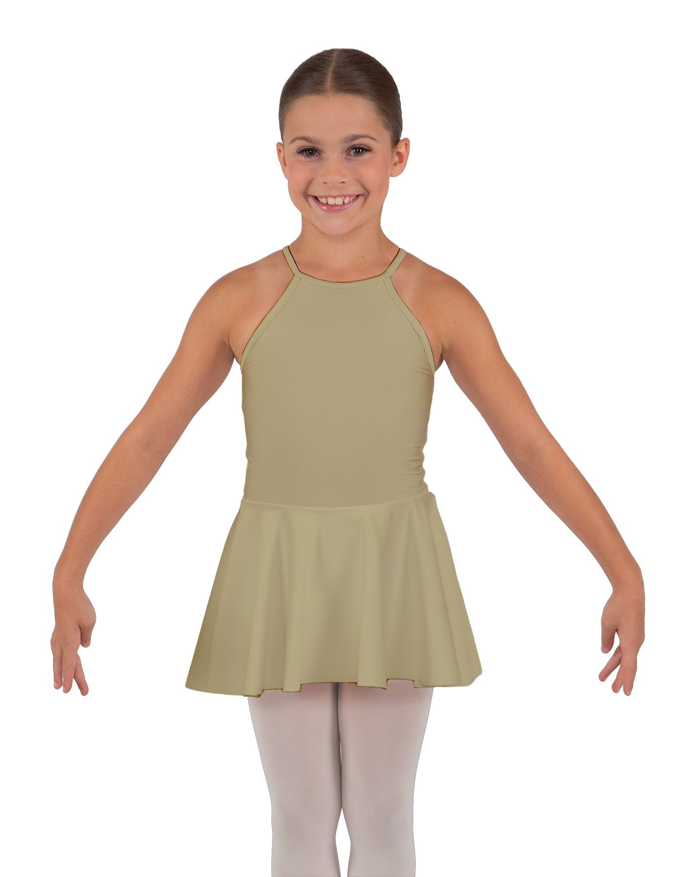 Solid Lycra Halter Binding Dress