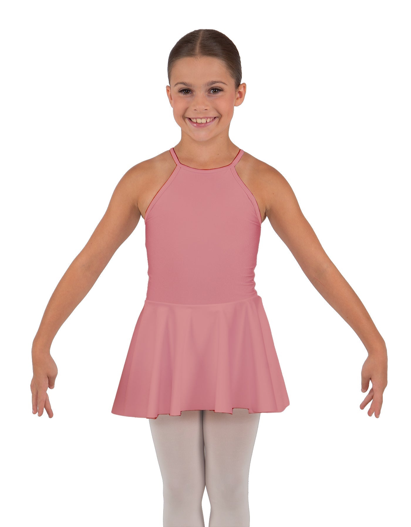 Solid Lycra Halter Binding Dress