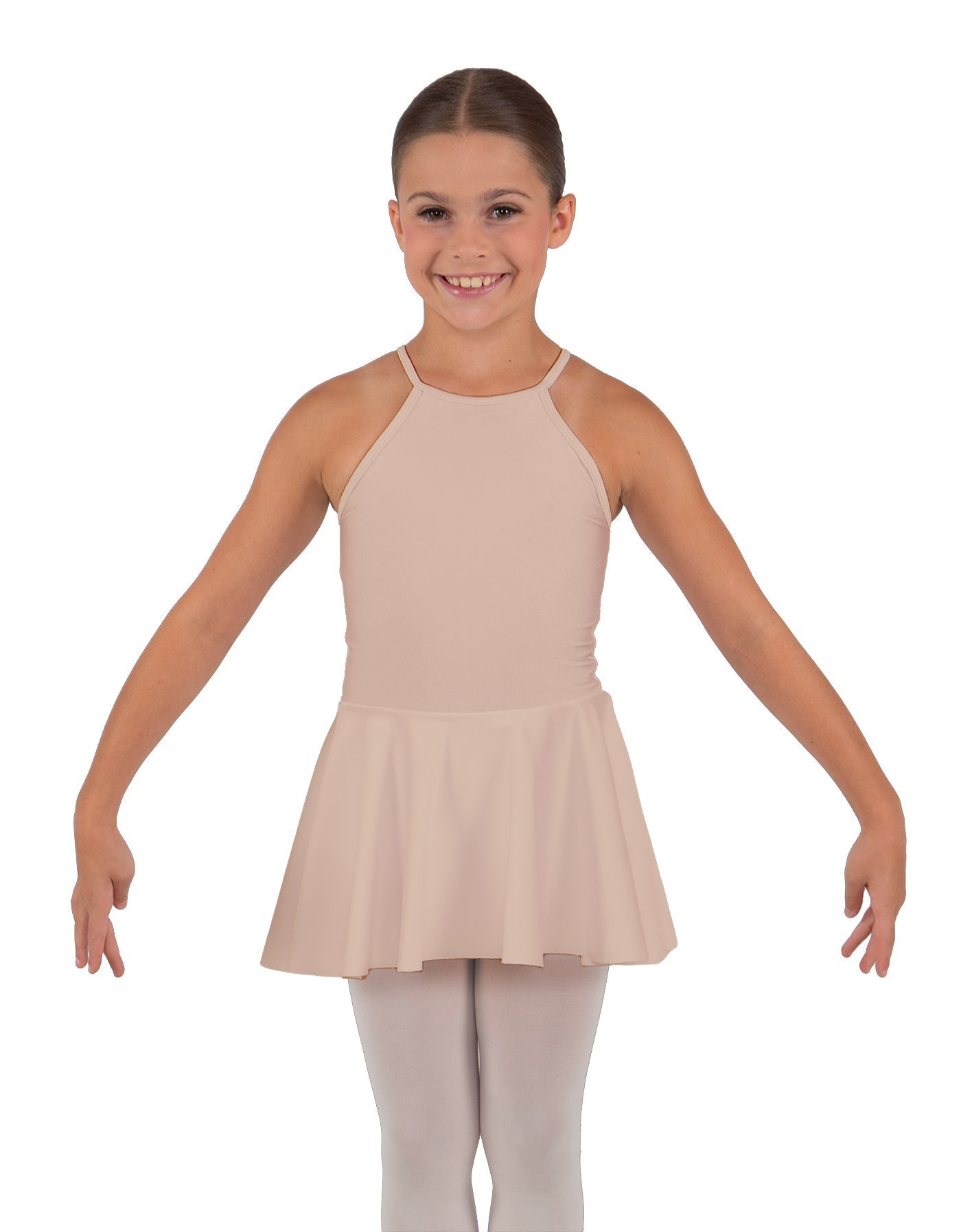 Solid Lycra Halter Binding Dress