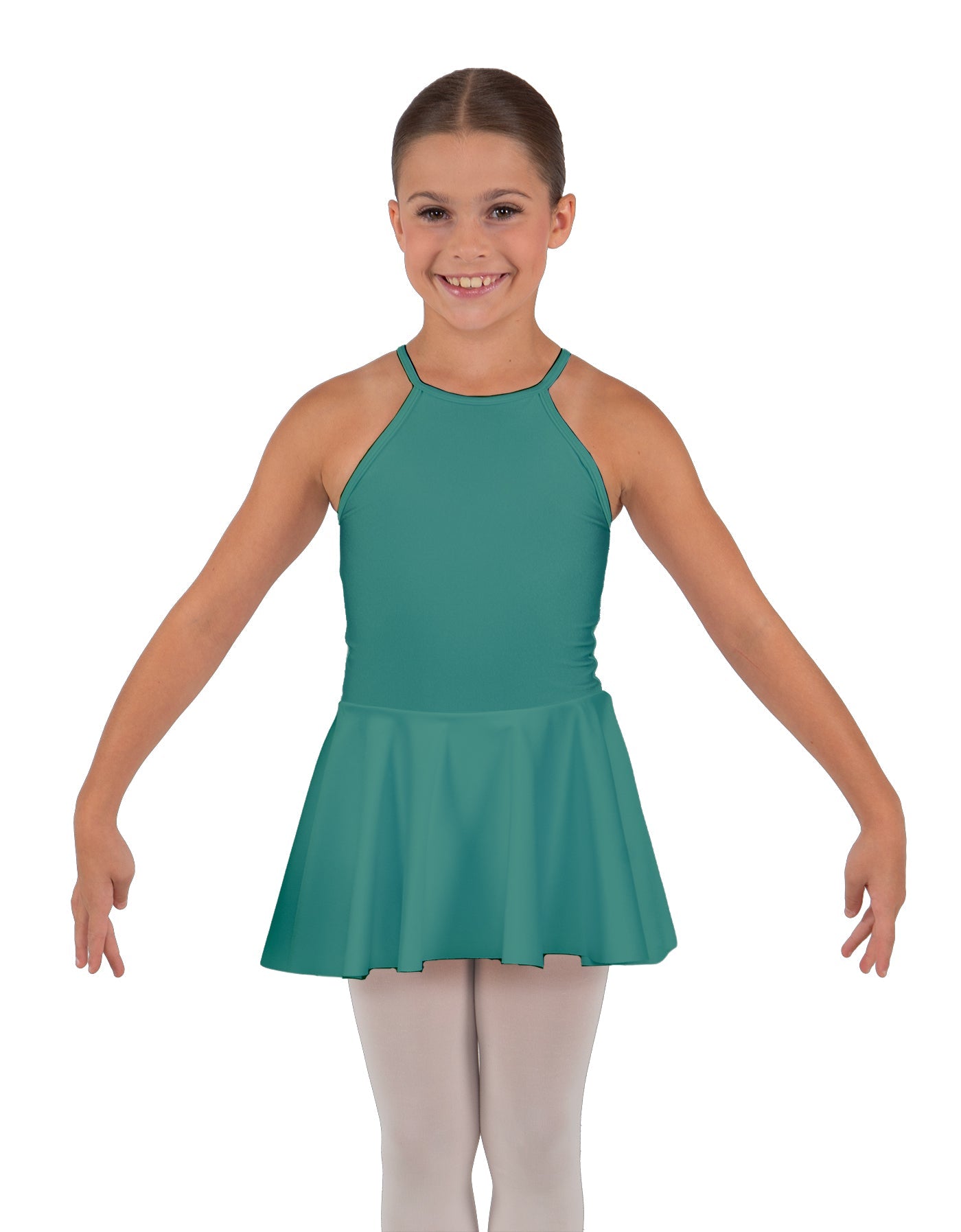 Solid Lycra Halter Binding Dress